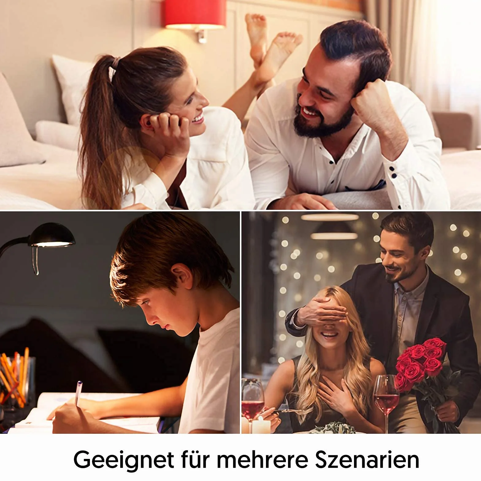 Żarówka LED Alexa E14, 5 W, 500 lm, C37, Wi-Fi, żarówka E14, ciepła biel i zimna biel, możliwość ściemniania, RGB LED, synchronizacja muzyki, pilot zdalnego sterowania, kontrola głosu, harmonogram i
