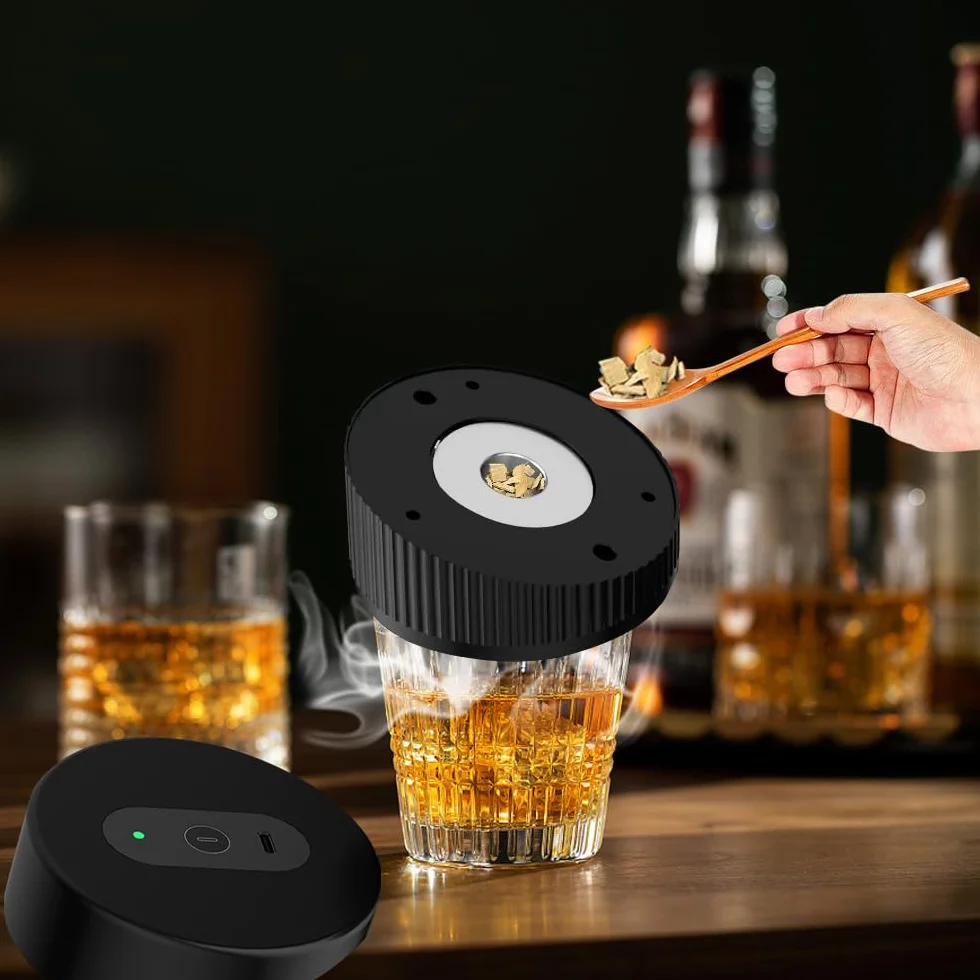 Elektryczny wędzarnia do whisky USB Akumulator Cocktail Smoker Kit