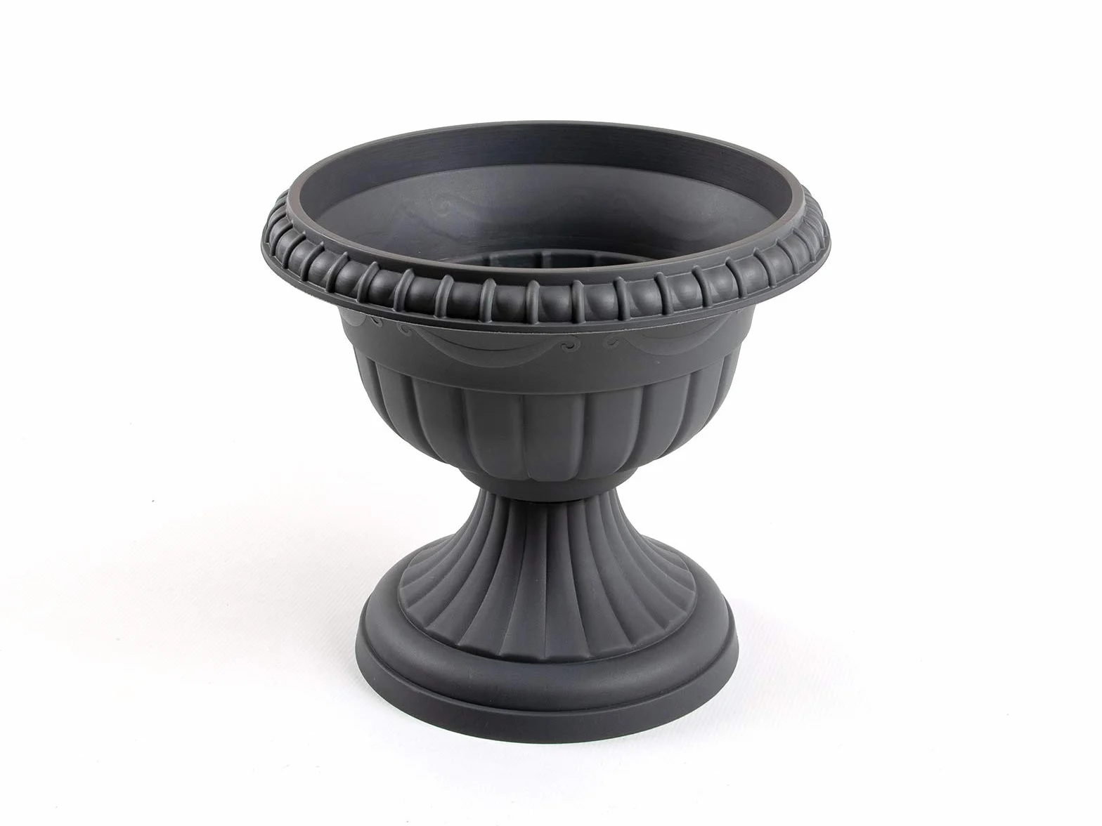 Formplastic Doniczka na rośliny, amfora, donica na rośliny, wrzeciono, antracytowa, szara, wys. 45 cm, RG
