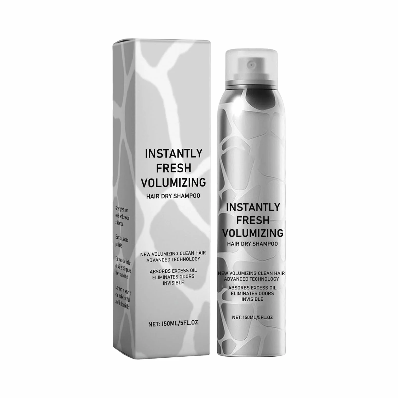 F-resh natychmiastowy szampon zwi?kszaj?cy obj?to??, bez sp?ukiwania, szampon podró?ny, suchy szampon, niet?usty, mi?kki, zwi?kszaj?cy wilgo?, 150 ml, na pla??, na kemping