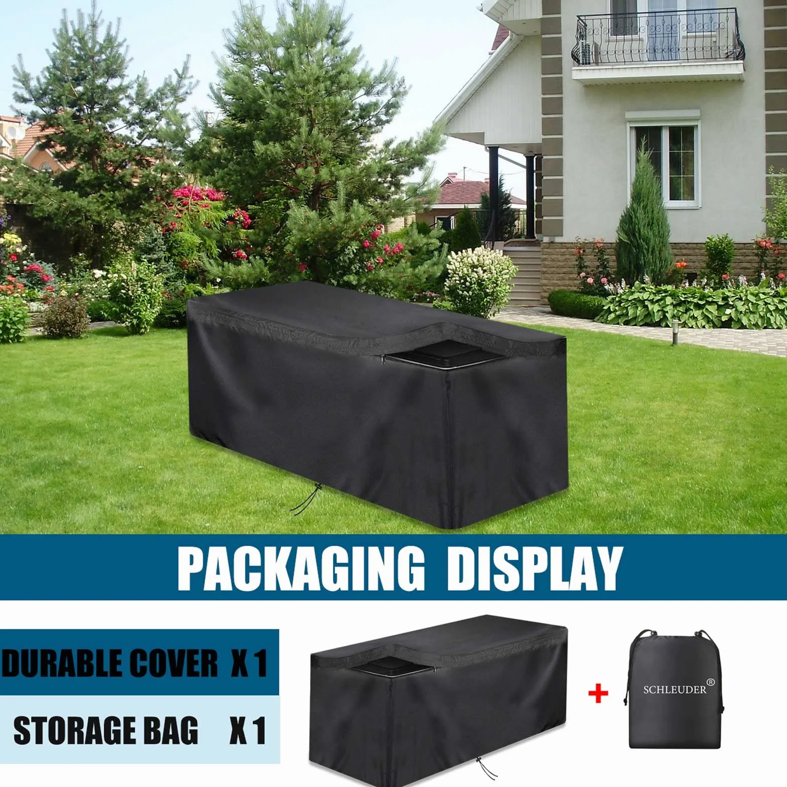 Pokrowiec ochronny Oxford 420D na pudełko do przechowywania 160x76x71 cm