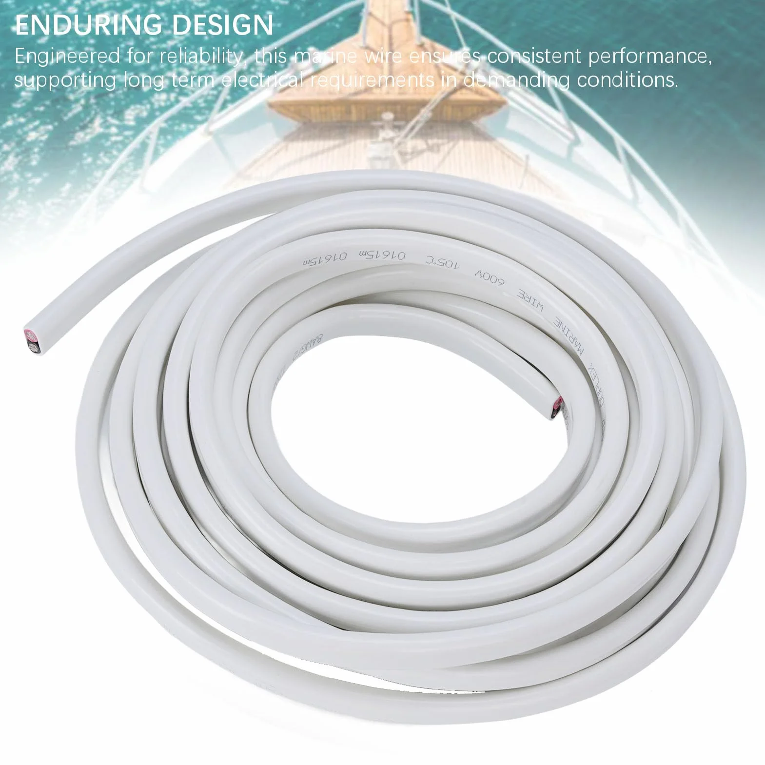 Marine Grade 10 AWG 30ft 2 PVC POWER LINA PVC OFC Izolowany kabel elektryczny do przyczepy kempingowej 600V