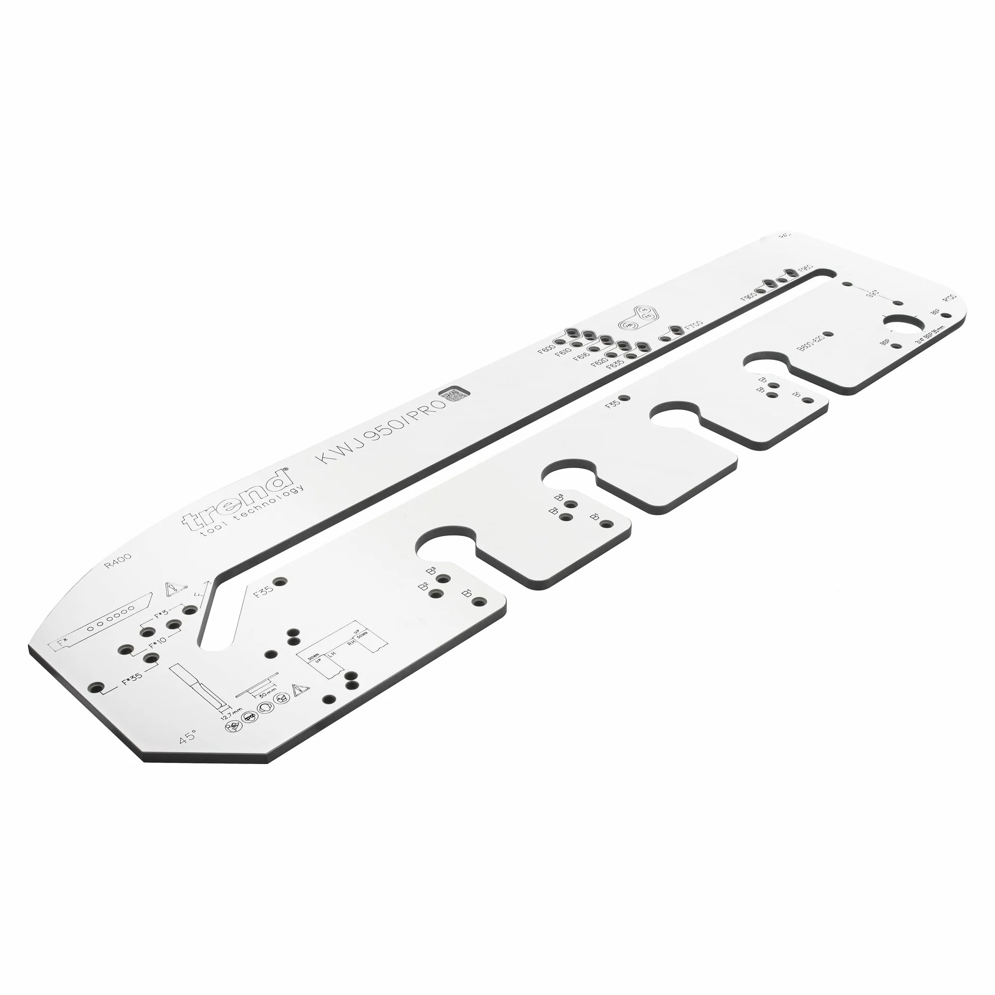 Trend Professional Szablon do Blatów Kuchennych z Wielu Materiałów do Połączeń na Zakładkę, Do Blatów do 950mm, Technologia Wyrównania Krawędzi Przedniej, KWJ950/PRO