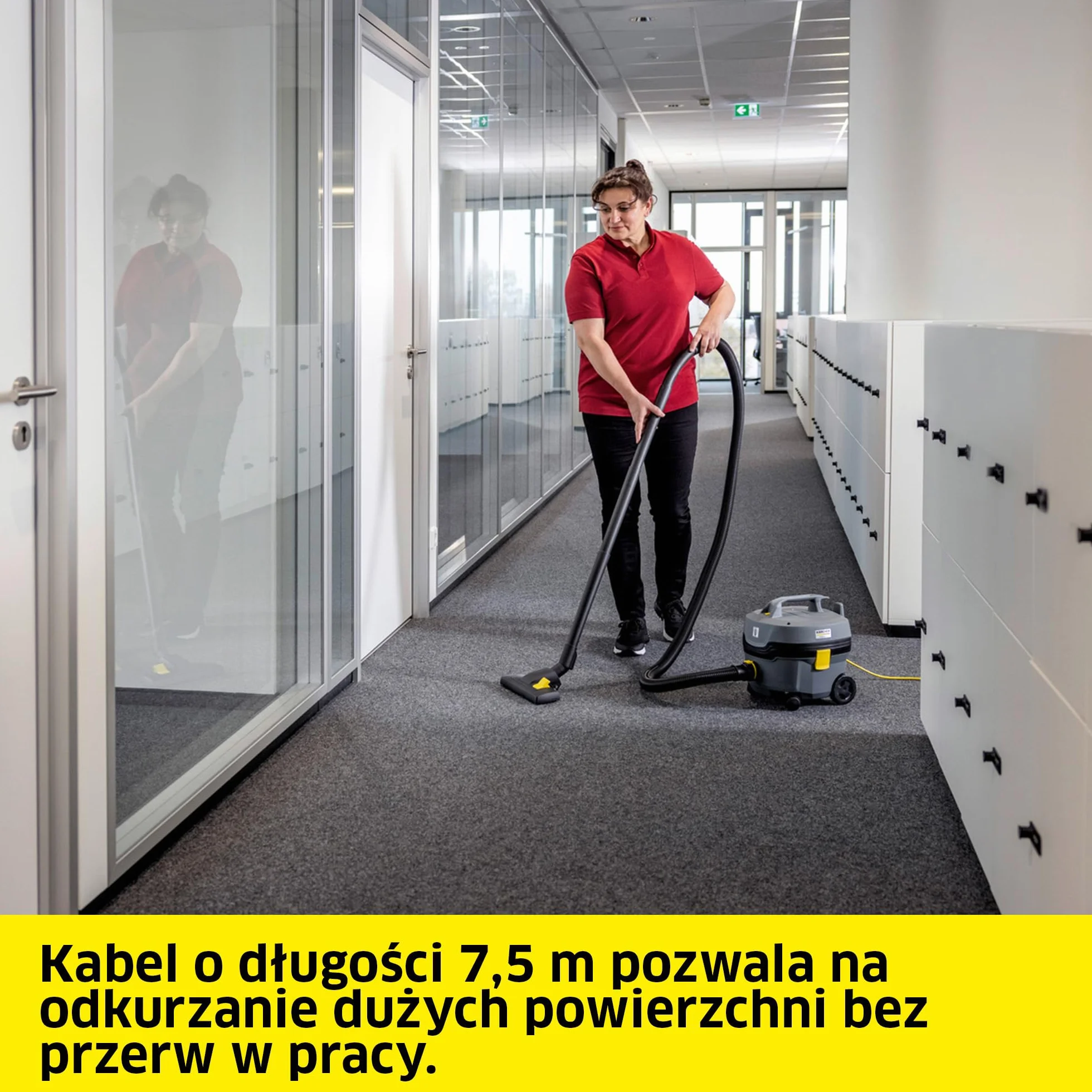 Kärcher odkurzacz T 7/1 Classic, pojemnik: 7 l, moc: 850 W, poziom ciśnienia akustycznego: 62 dB(A), waga: 3,5 kg, kabel: 7,5 m, stały kosz filtracyjny