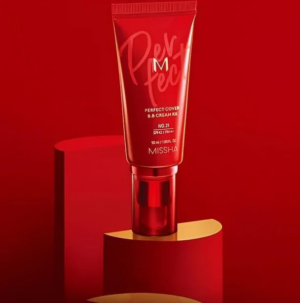 MISSHA - Perfect Cover BB Cream 20ml | Odcień #13 Jasnobeżowy | Idealna okładka | SPF 42 PA+++ | Ochrona przeciwsłoneczna, wielokolorowa, 10g