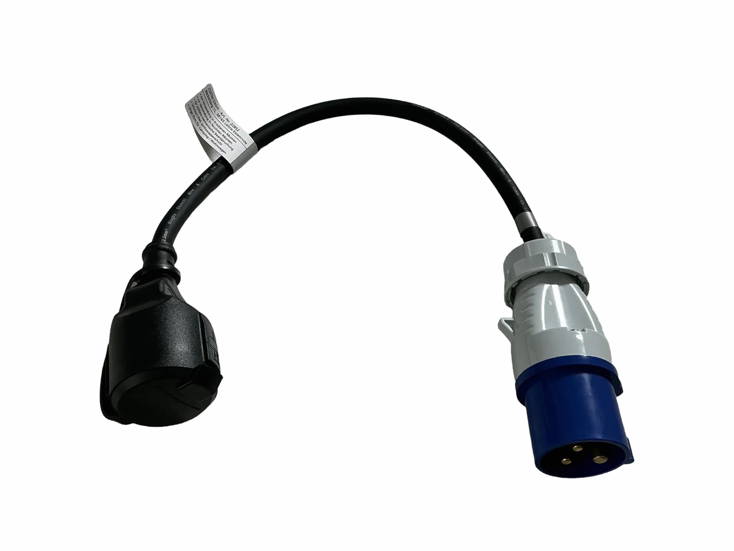 H07RN-F adapter kabla CEE, 35 m, wtyk męski do uziemienia, IP44-3G2,5-230 V/16 A, 3-pinowy, 3500 W, na kemping