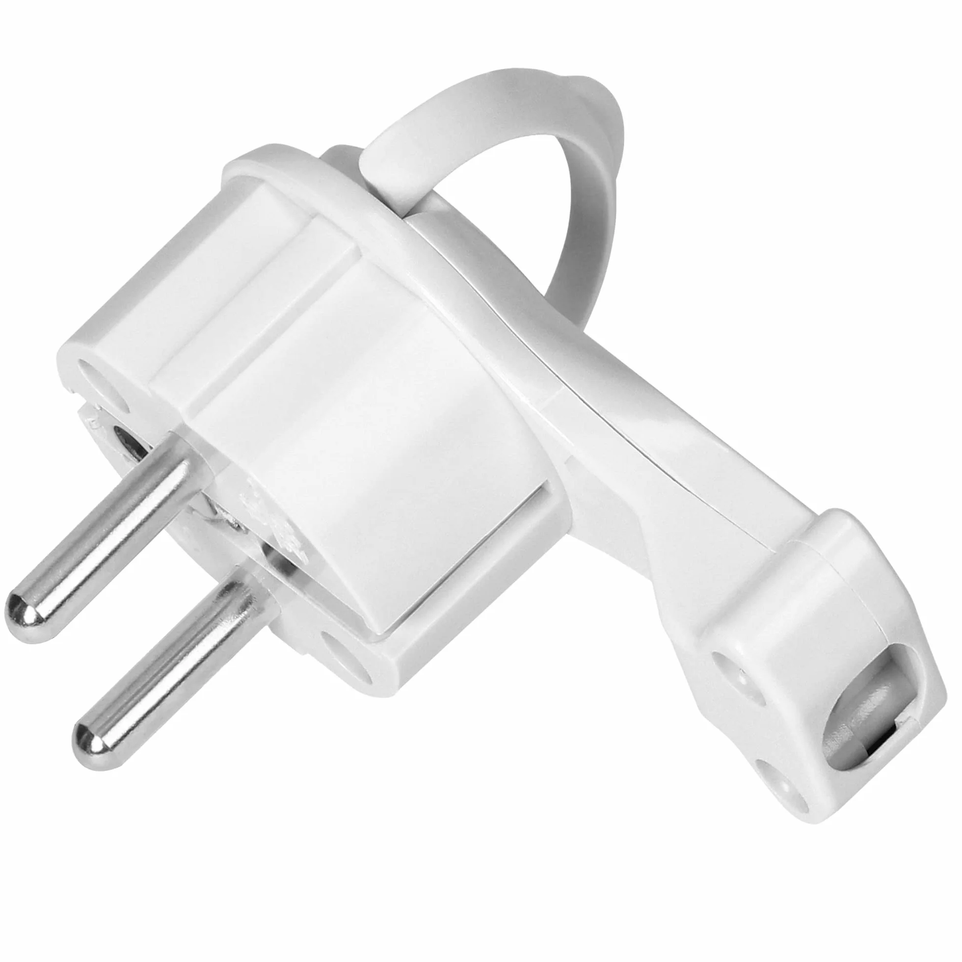 ORNO AE-13253 Wtyczka kątowa płaska 230v 24 szt. Flat Uni-Schuko Maksymalne obciążenie 16A (biały)