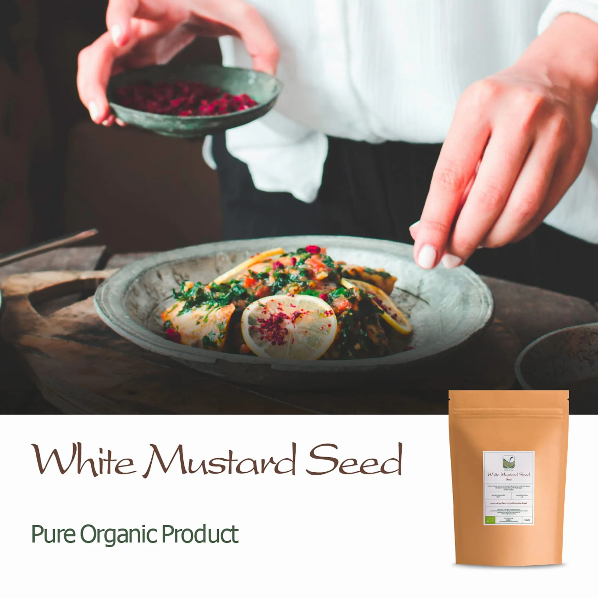 Yellow Mustard Seeds Whole - White Mustard Seed Spicy Ingredient
