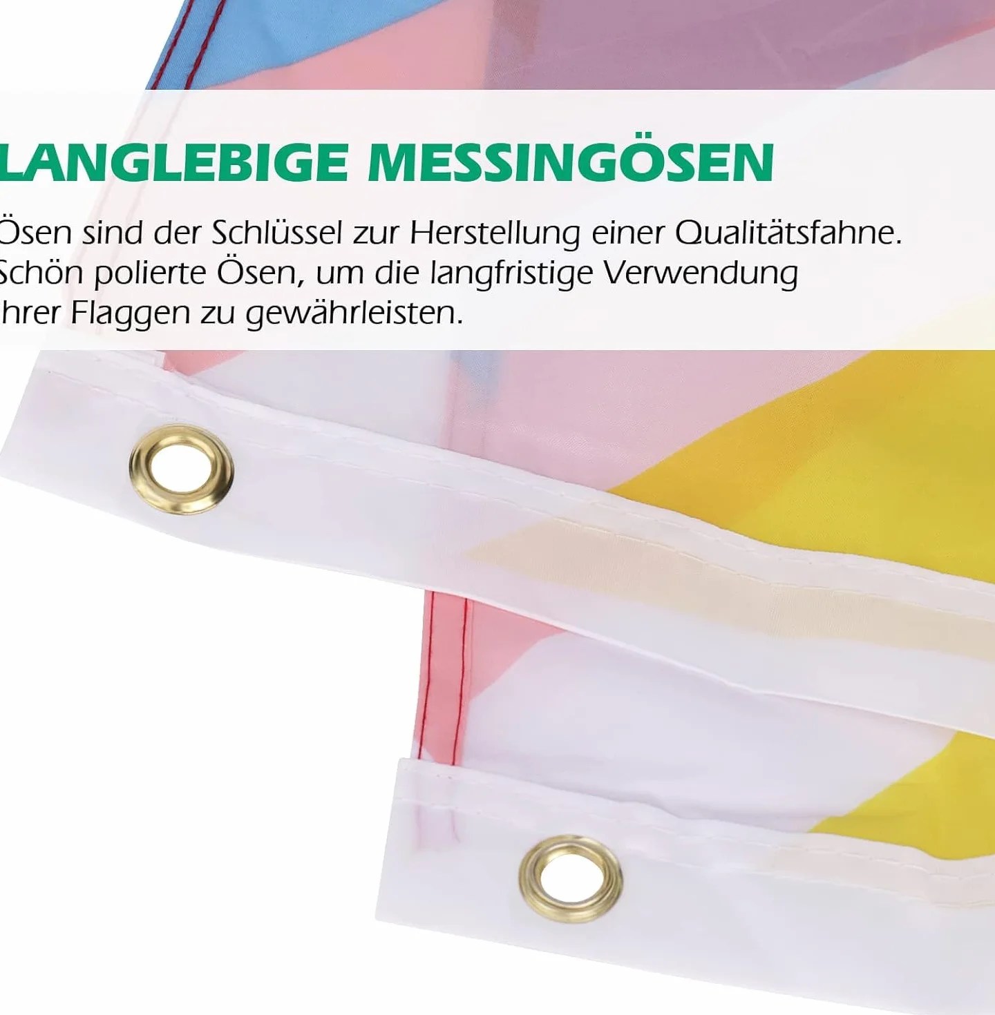MOGADEE Zestaw flag Pride LGBTQ 150 x 90 cm z naklejkami