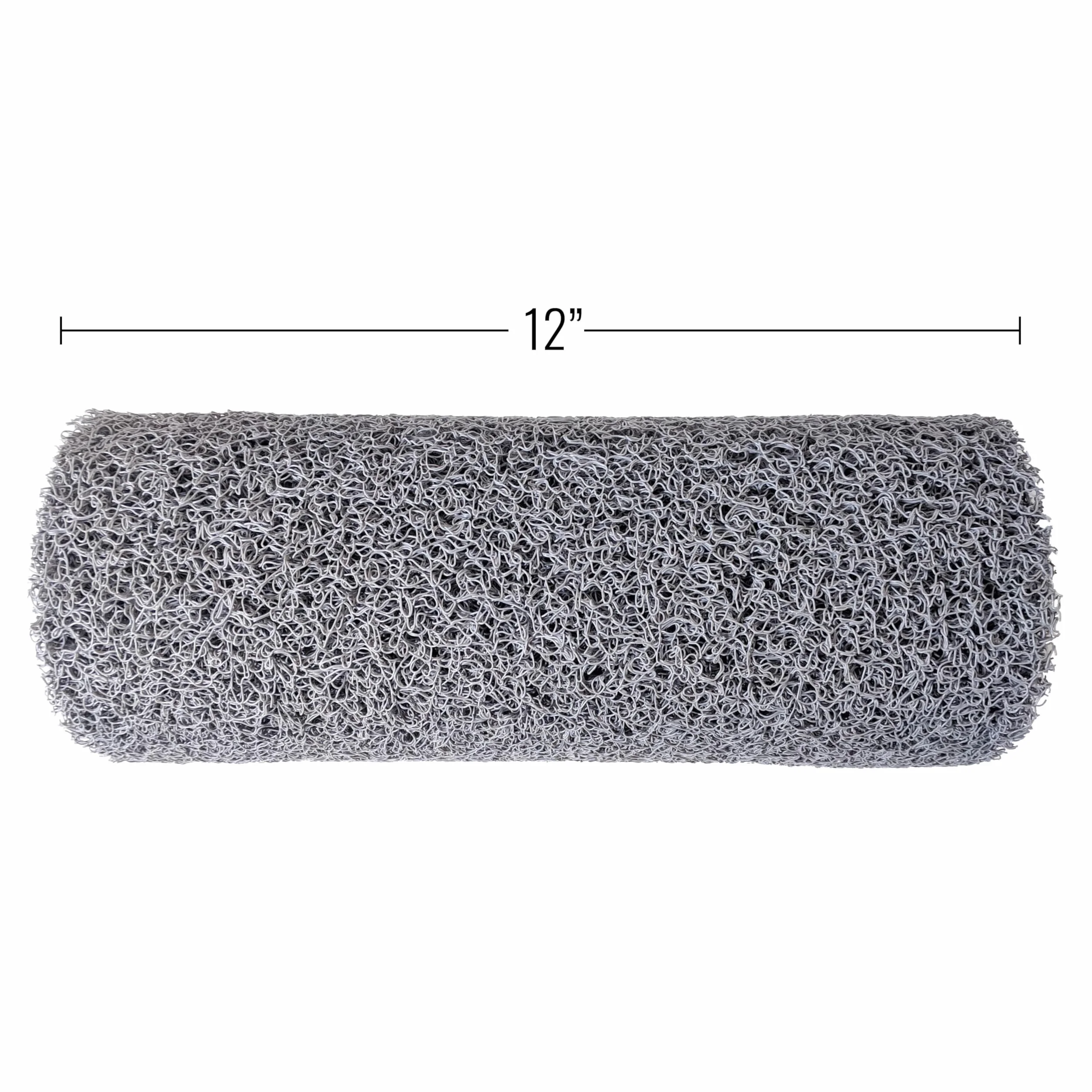 ASR Górnicy Outdoor Moss Sluice Box Matting Sprzęt Górniczy do poszukiwania złota, Unbacked 10 mm, 12 x 36 cali, szary