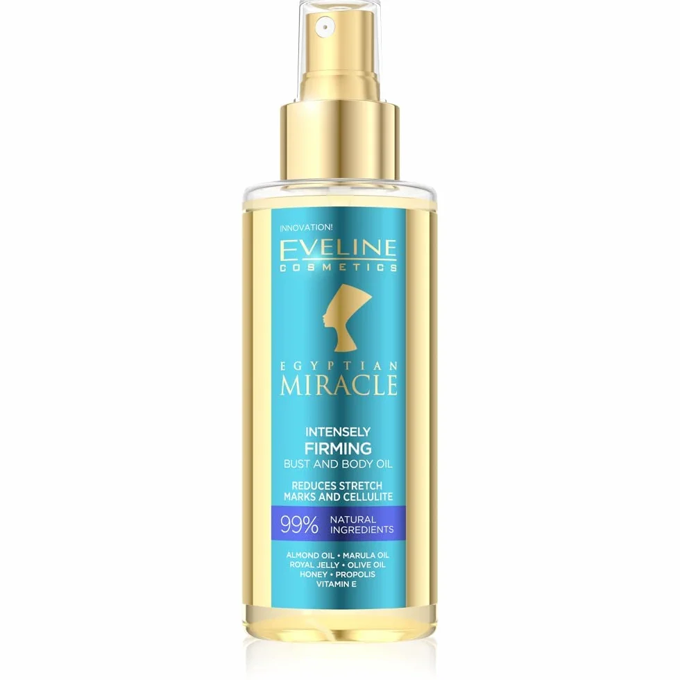 Eveline Cosmetics Egyptian Miracle Ujędrniajacy olejek do biustu i całego ciała, 150 ml
