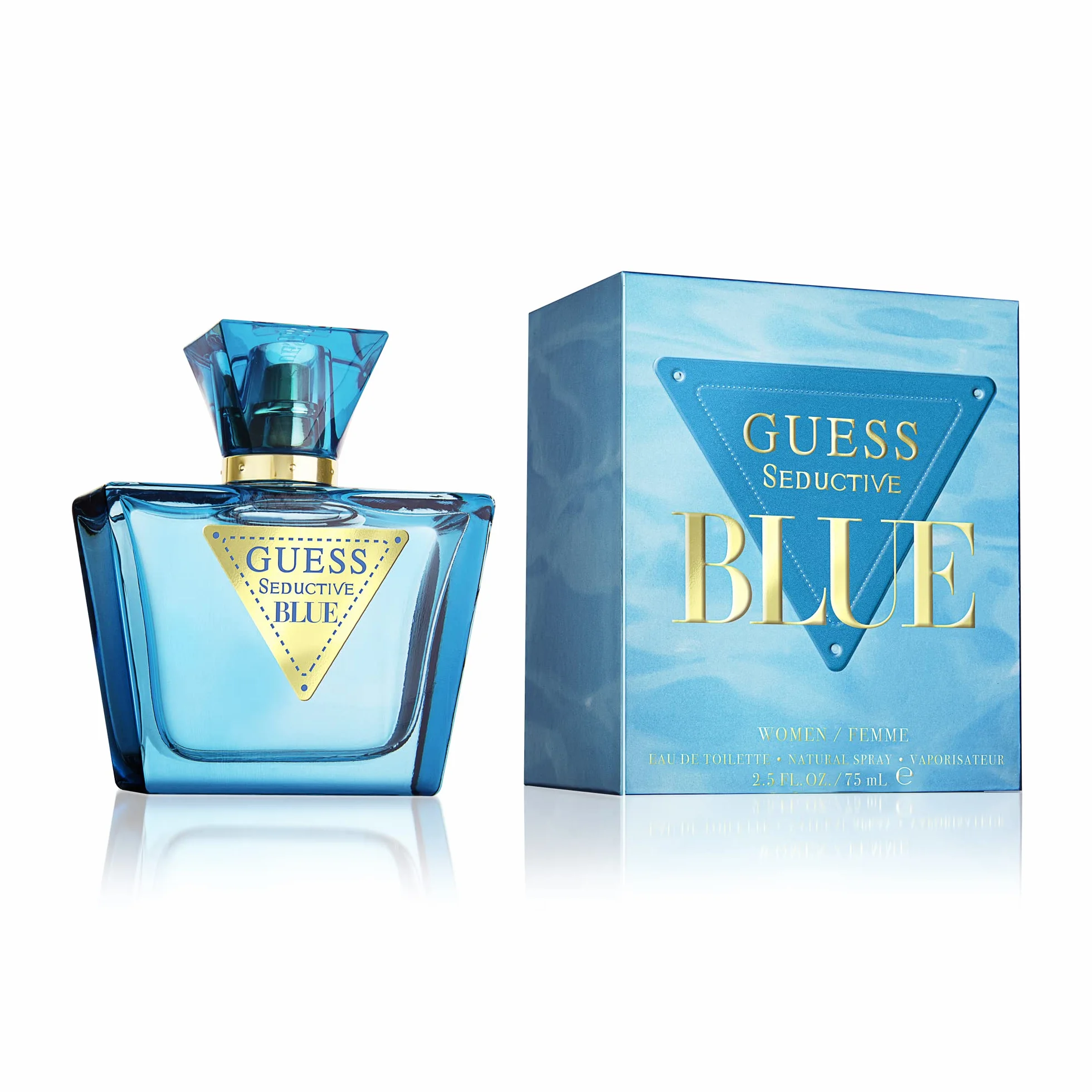 GUESS Seductive Blue, woda toaletowa dla kobiet, kwiatowo-owocowy zapach, świeży i uzależniający zapach, długotrwały