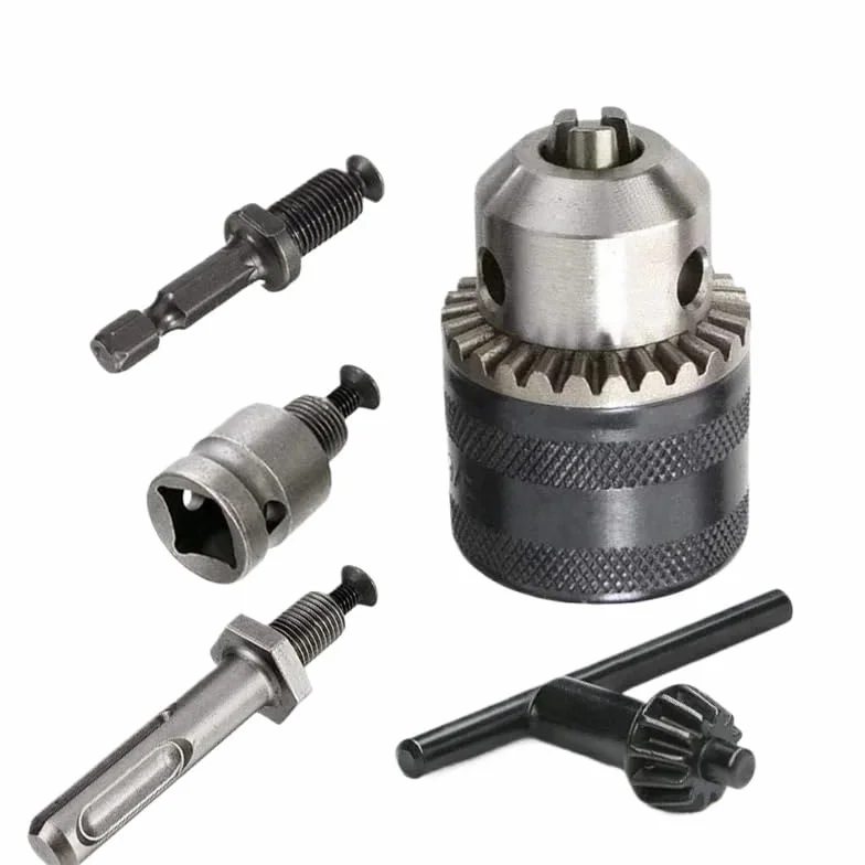 Adapter do szybkiej wymiany uchwytu wiertarskiego 1,5-13 mm do wkrętarki udarowej 1/4" - urządzenie 3-szczękowe, narzędzie do konwersji bezkluczykowej 1 szt.(Chuck Sds Adapter)