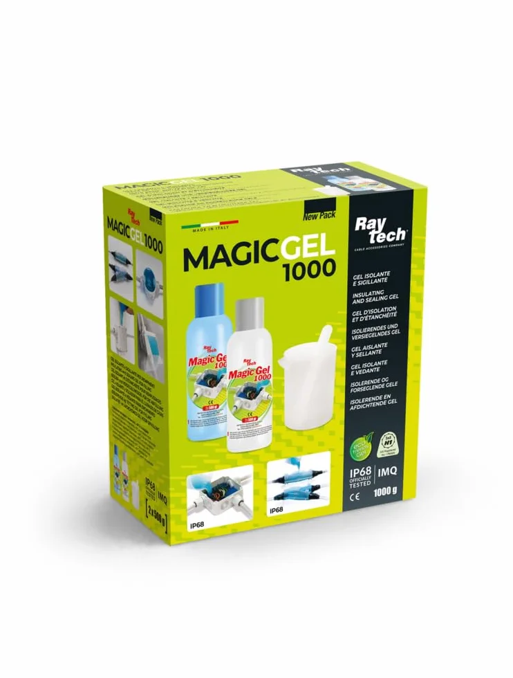 Raytech Magic Gel 1000 Uszczelniacz do Elektryki, 2 x 500 g