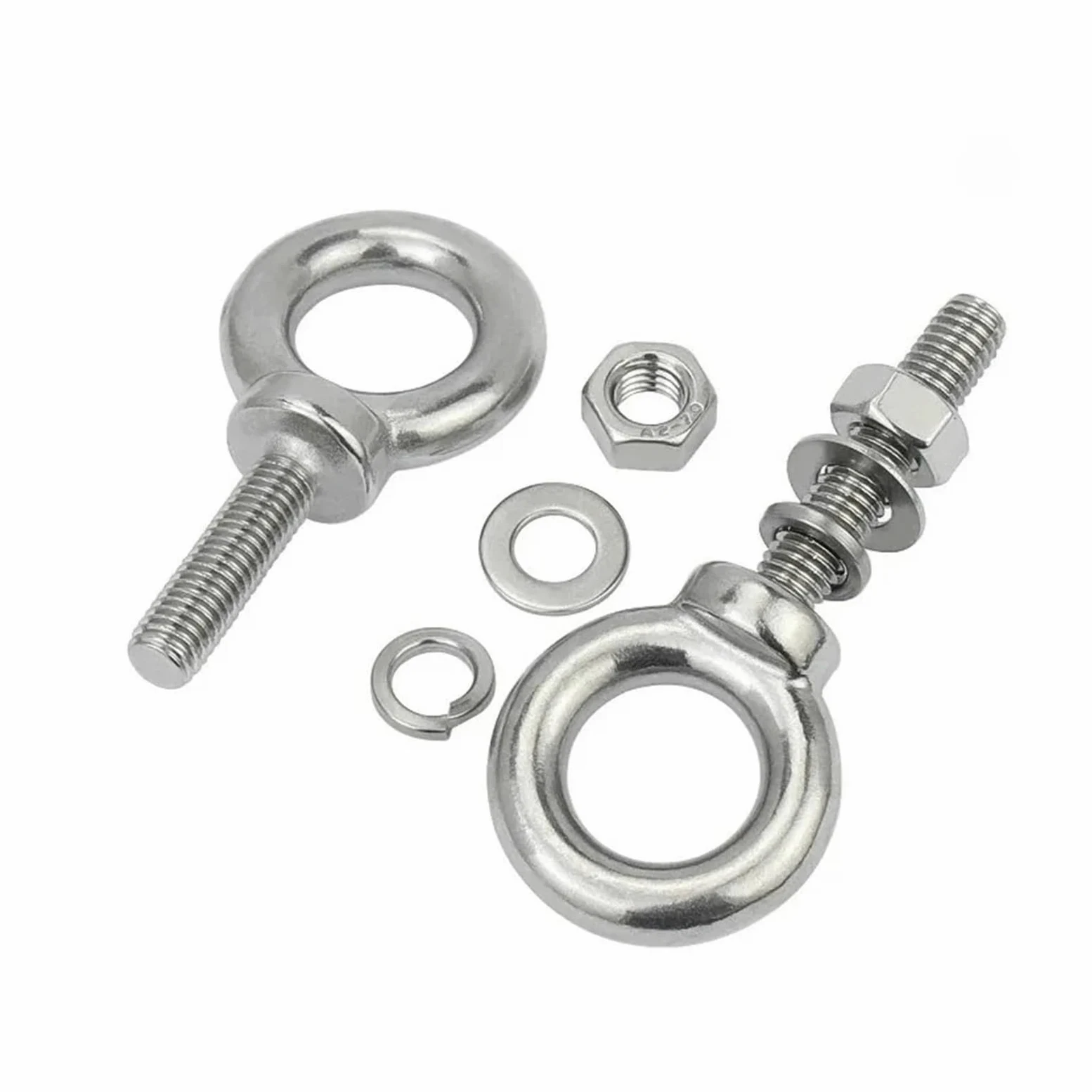 Rozszerzona śruba oczkowa do podnoszenia | M6 M8 M10M~M24 Stal nierdzewna 304 (M14,150mm 1 szt.)