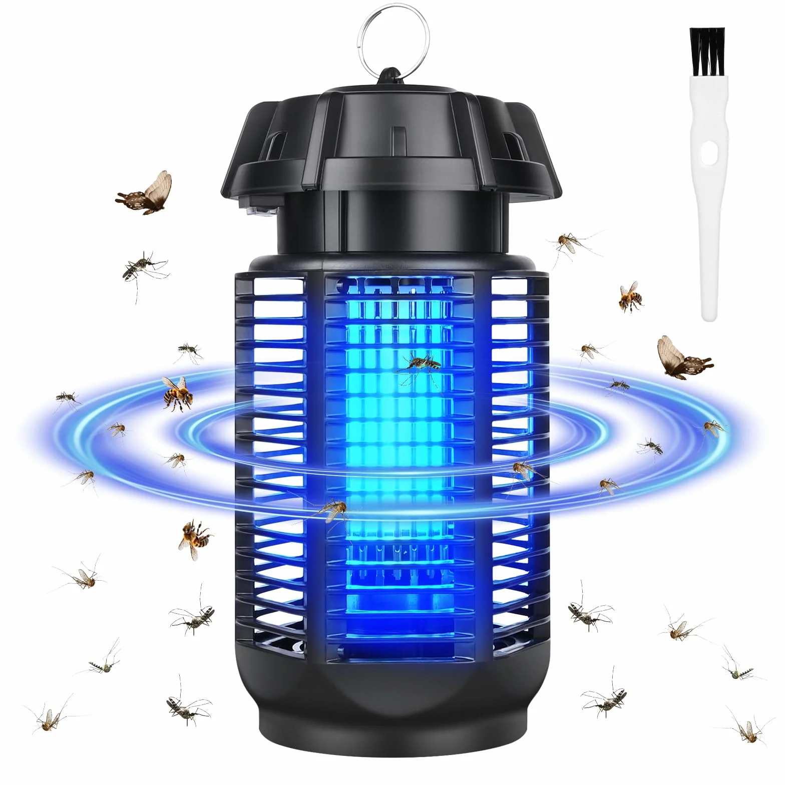 GuKKK Lampa przeciw komarom 20 W 3500 V UV Wodoodporna elektryczna zabójca owadów zasięg 80m²