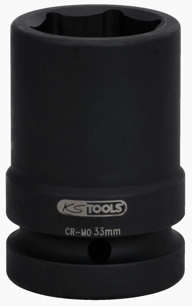 KS Tools 515.2133 1" Nasadka udarowa sześciokątna, średnio długa, 33mm
