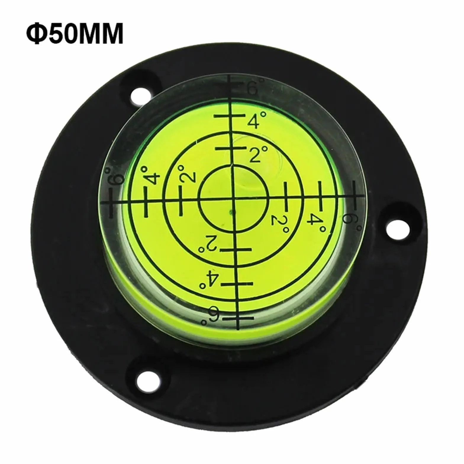 1 x okrągła poziomica do poziomicy z otworami montażowymi średnica 50 mm-100 mm | 1 x okrągły poziom bąbelków spiralnych o średnicy 50 mm - 100 mm (obudowa DIA-100 mm)