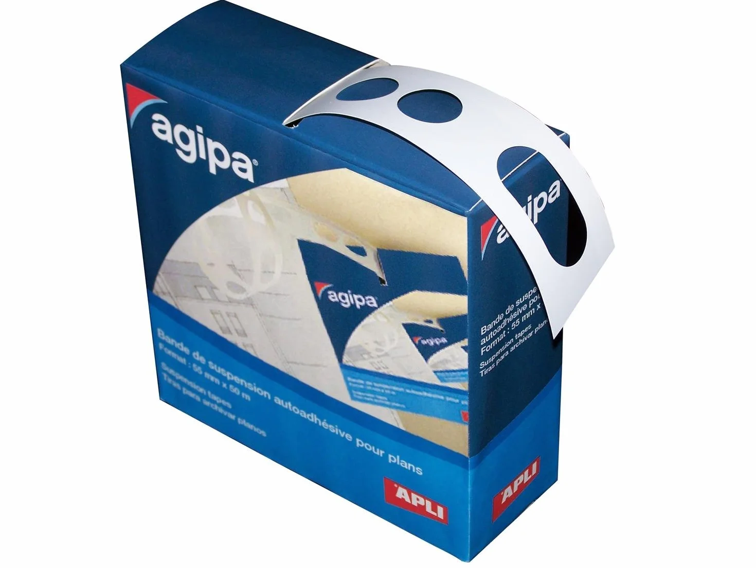 APLI 118021 zaczep taśmowy do zawieszania planu, 50 x 55 mm