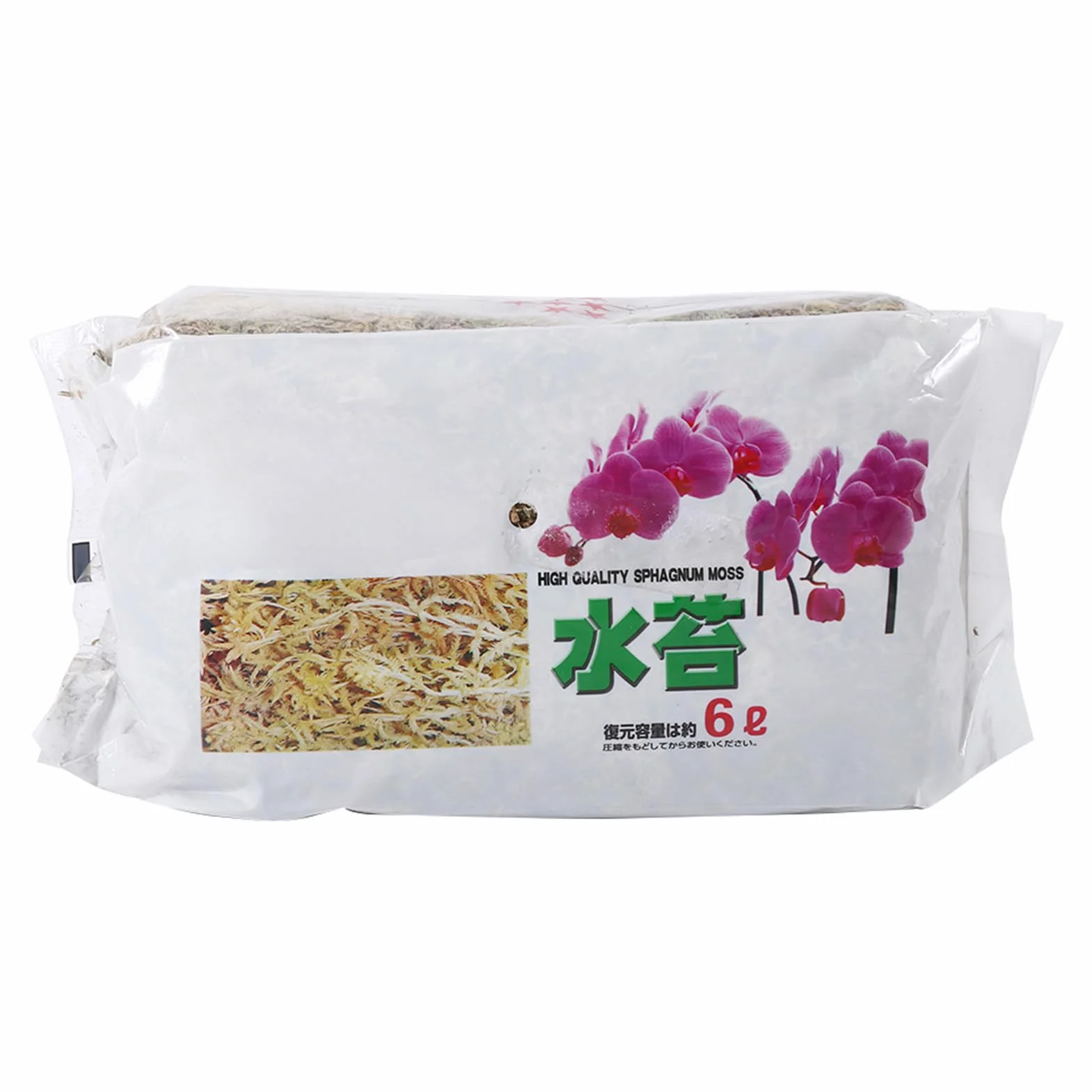 Semme Orchid Sphagnum Moss Premium 6L Organiczny Mech Torfowiec Torfowiec dla Roślin Naturalne Nawilżające Odżywianie z Bogatymi Składnikami Odżywczymi Długotrwała Wentylacja