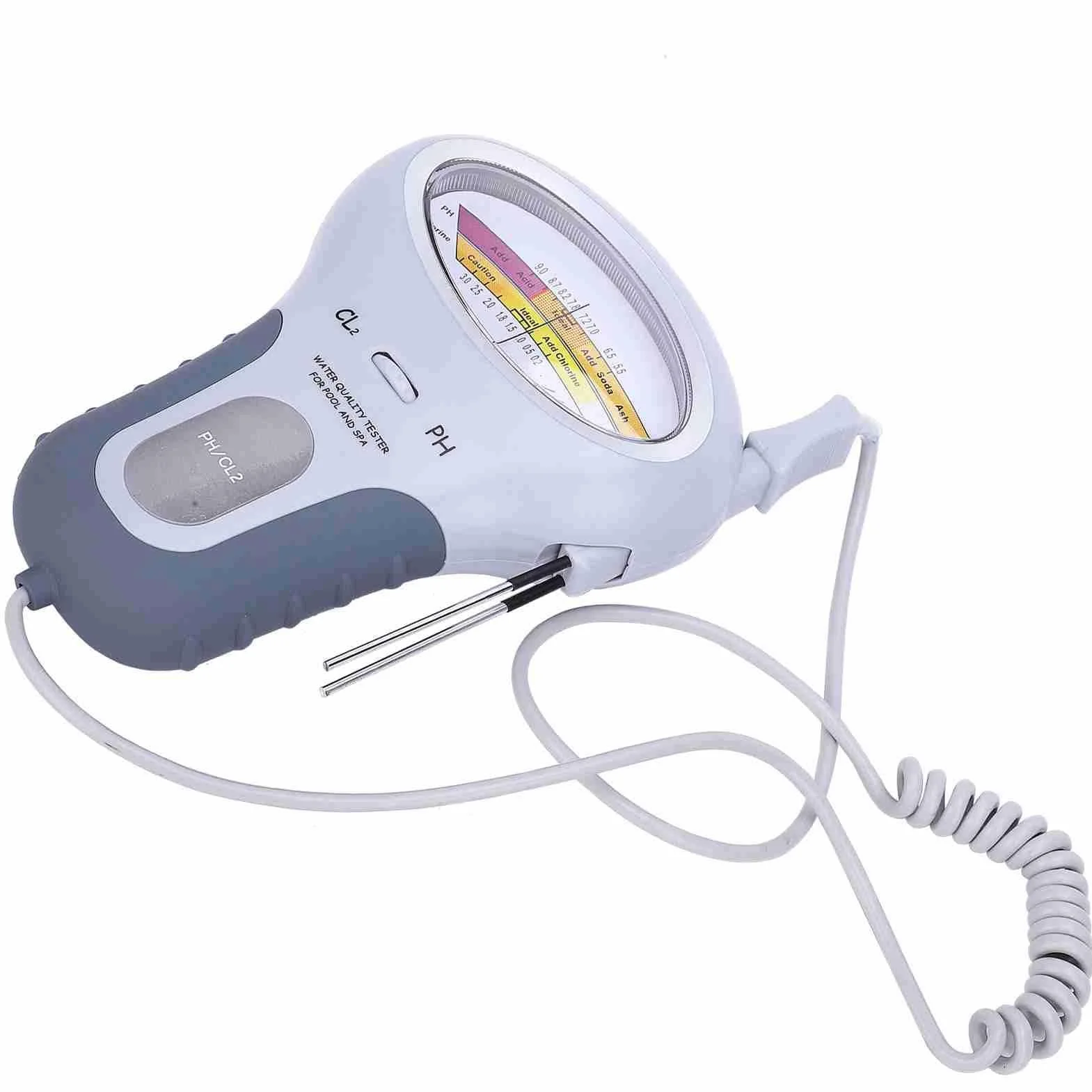 Cyfrowy miernik jakości wody basenowej Tester chloru i PH PC-102B z sondą LCD