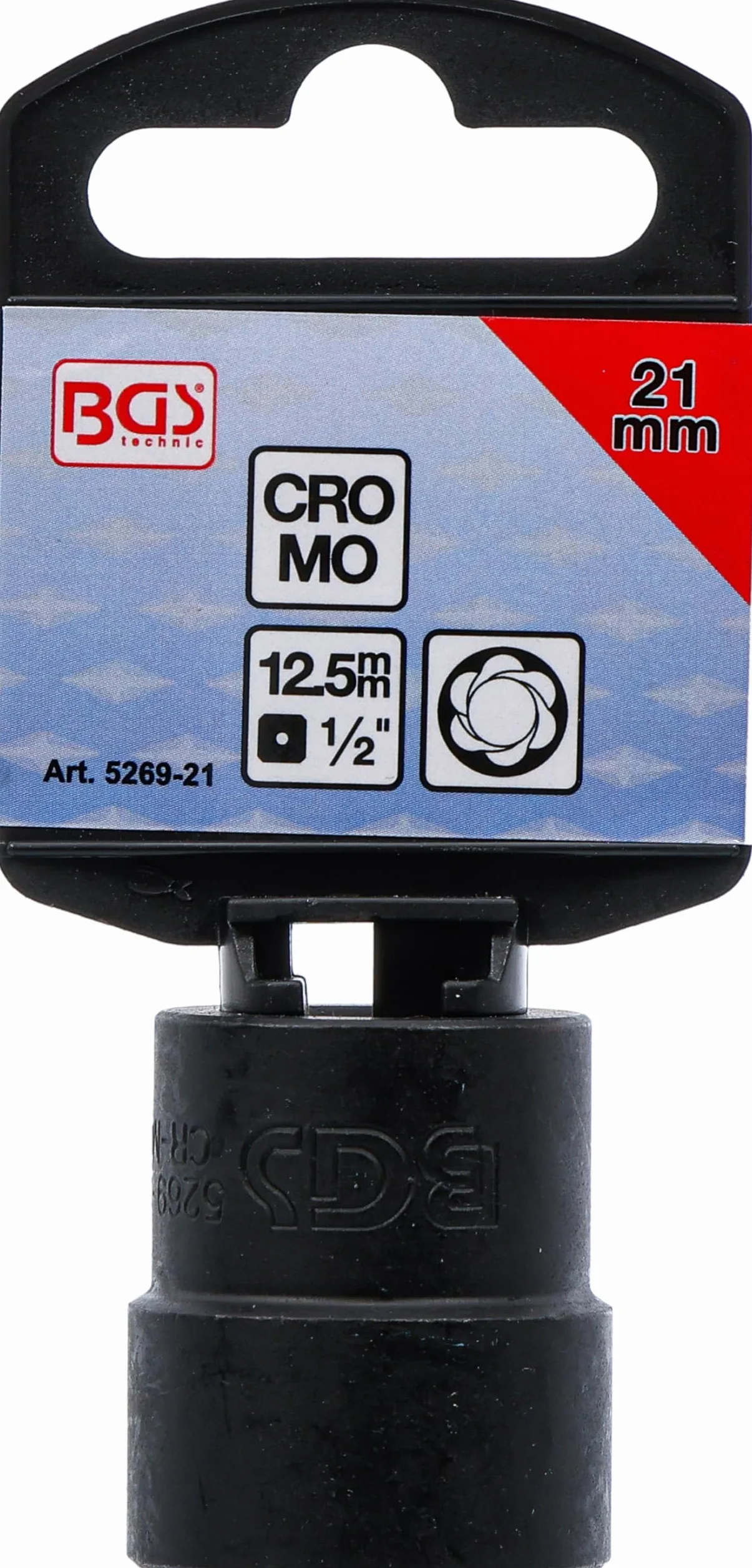 BGS 5269-21 | Nasadka spiralna / wykrętak | 12,5 mm (1/2") | 21 mm