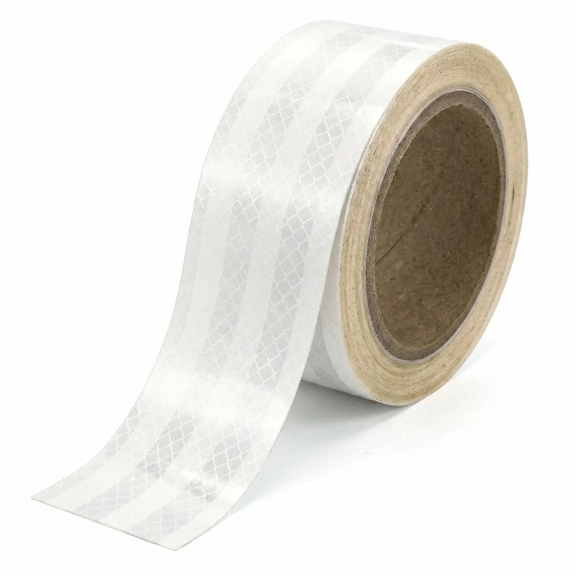 QWORK® Taśma odblaskowa samoprzylepna - 5cm x 10M - Wodoodporna taśma odblaskowa ostrzegawcza do pojazdów, samochodów, przyczep, na zewnątrz (biała)