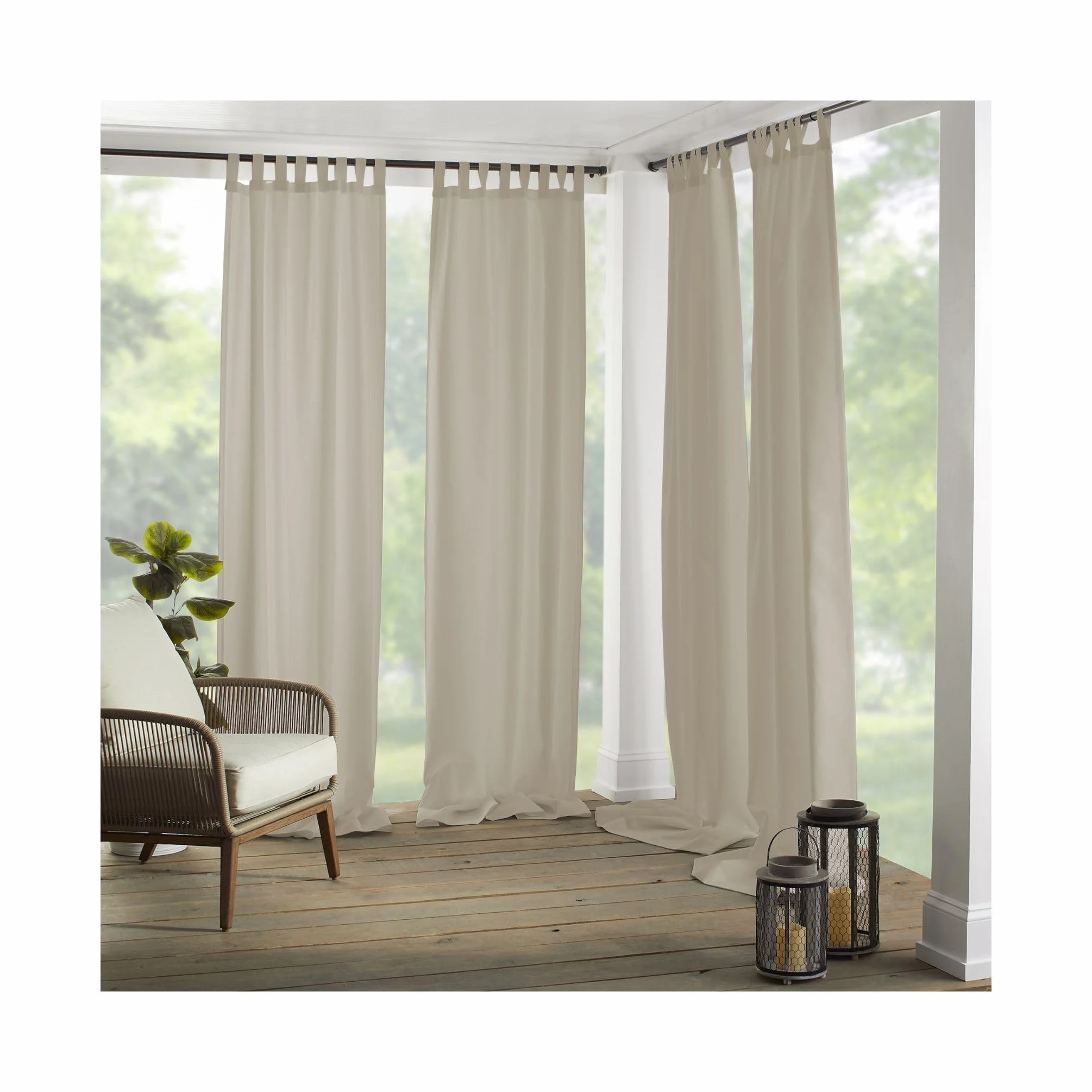 Elrene Home Fashions Panel Zasłonowy Solidny 132 x 213 cm Taupe 1 Panel