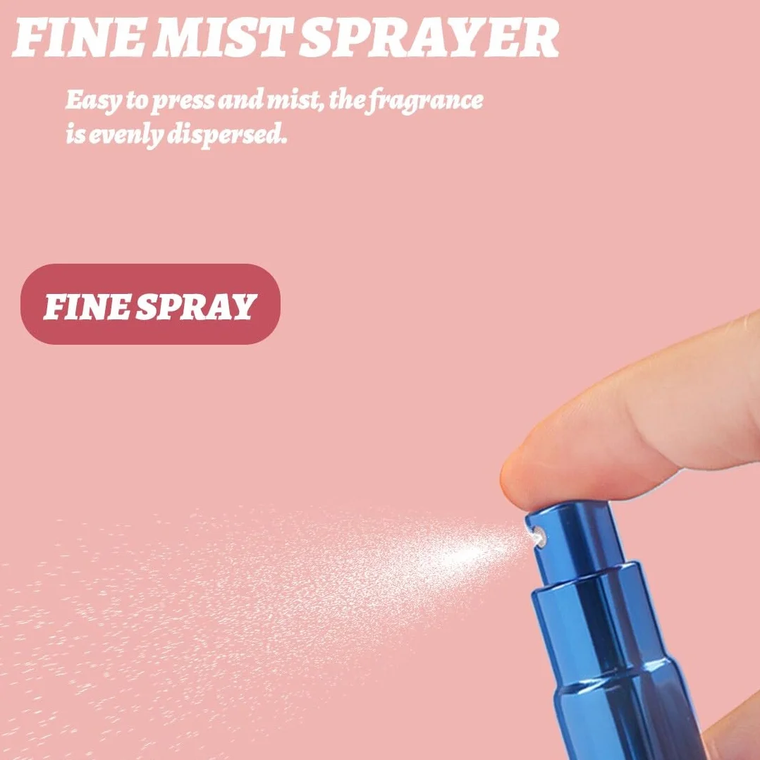 3 sztuki 5 ml rozpylacz perfum, wielokrotnego napełniania rozpylacz perfum, przenośny mini butelka z rozpylaczem, rozpylacz do butelek perfum z oknem, dobry na spacery, podróże i imprezy