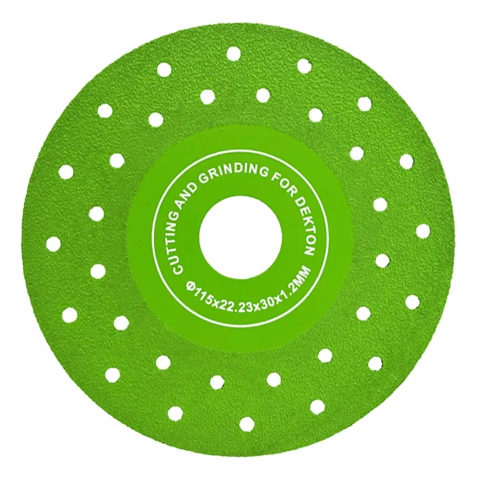Tarcza do cięcia porcelany, Rockslab Diamentowa tarcza do cięcia/szlifowania Płytka stalowa Szkło ceramiczne 1 mm 7/8 cala Zielony 3/5/10 szt(One Size)