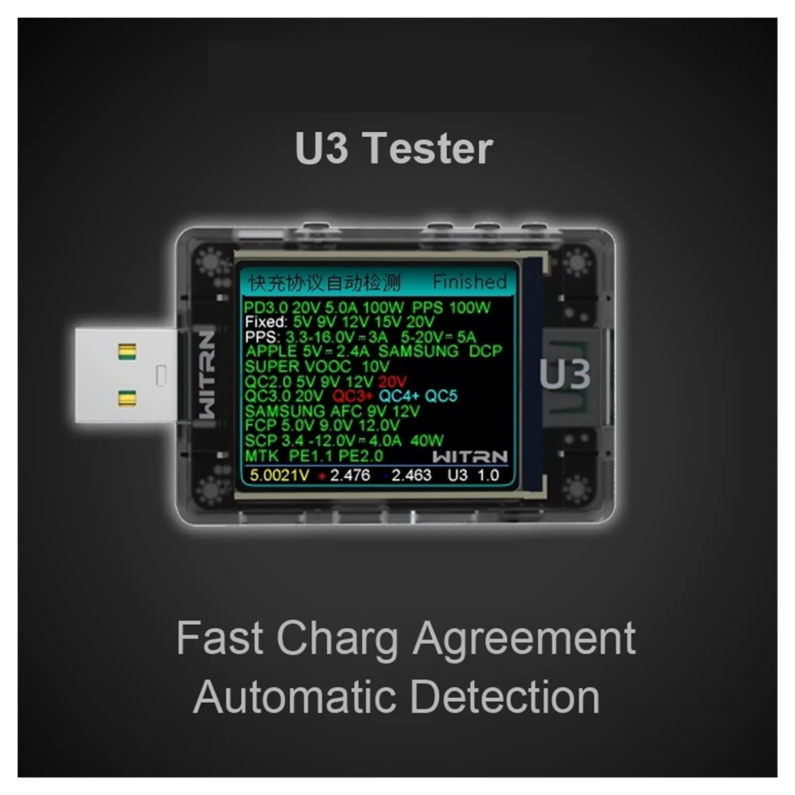 Woltomierz USB Usb. Tester Aktualny miernik napięcia Qc5 pd3.0 2,0 pps Szybka pojemność protokołu ładującego Pd. Spectrum falowania monitora Multi testery Woltomierz Pojemność baterii Volt Amme