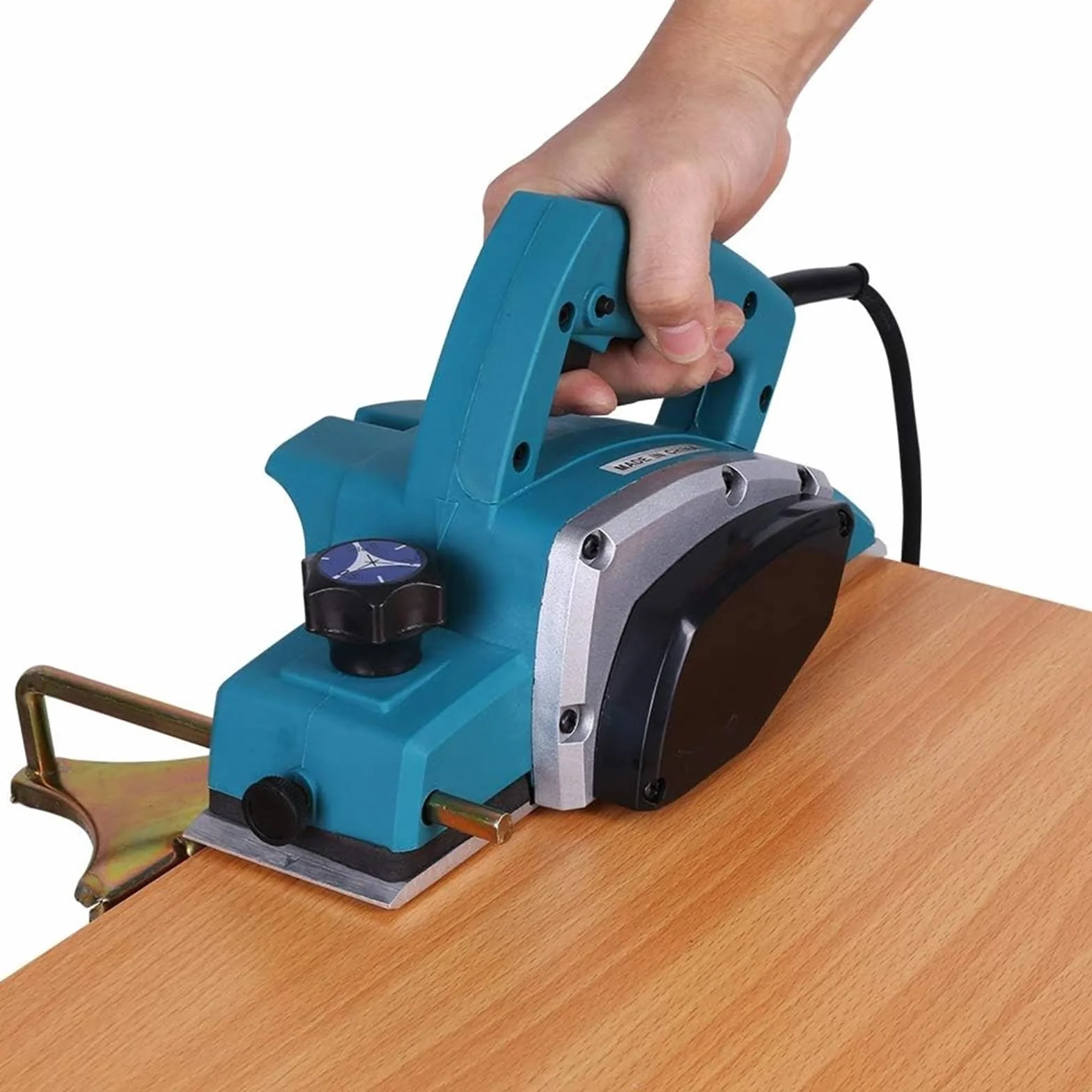 Elektryczna strugarka do drewna 800 W, szerokość strugania 82 mm, przełącznik bezpieczeństwa, strugarka do drewna dla profesjonalistów lub ogólnych pracowników w drewnie, artystów i studiów