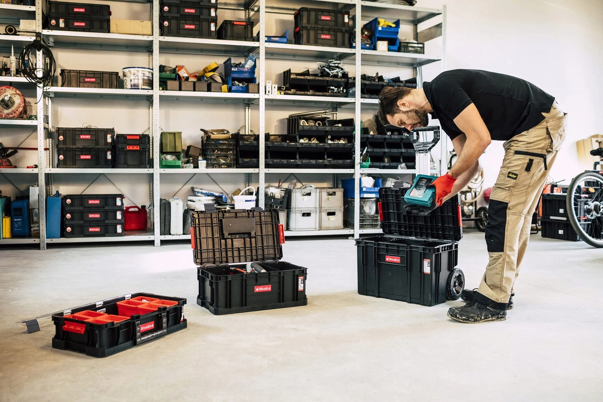 6 W 1 Xl Wózek Warsztatowy Roll Box Walizka Narzędziowa Mobilna Walizka Warsztatowa, Zestaw Narzędziowy Z Plastikowymi Szufladami Walizka Narzędziowa Na Kółkach