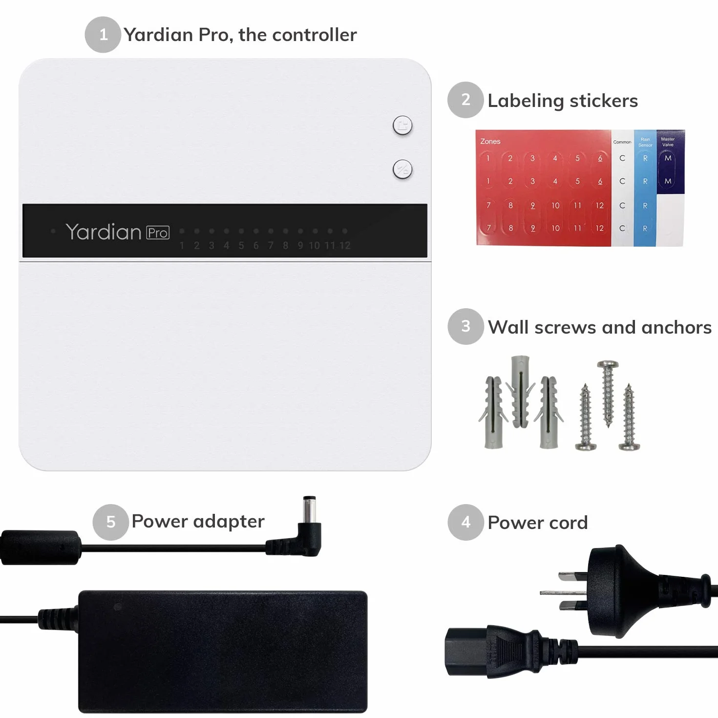 Yardian Pro Inteligentny Sterownik Nawadniania 12 sekcji Apple HomeKit Wi-Fi Ethernet