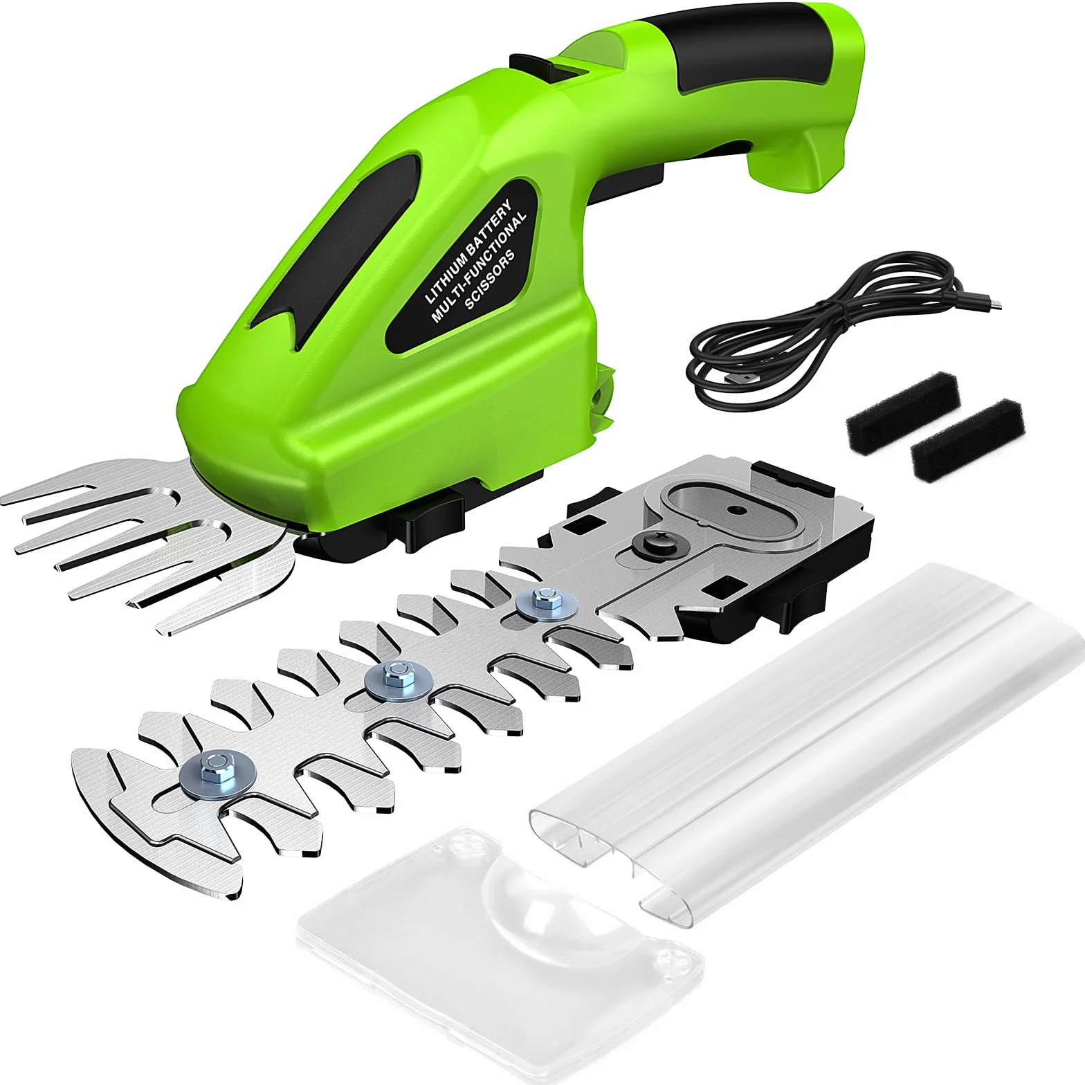 Nożyce ogrodowe na akumulator 7,2 V 2000 mAh do krzewów i trawy 1100 obr./min szerokość cięcia 8,5 cm