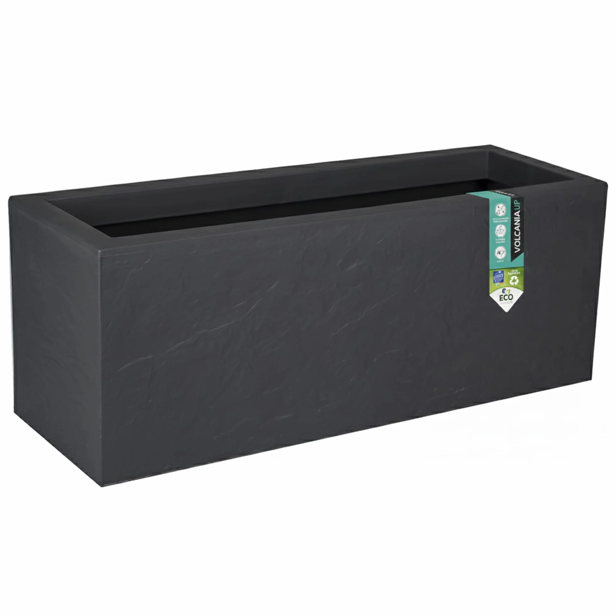 Skrzynka balkonowa 25 l antracytowo-szara 59 x 19,5 x 22,8 cm Volcania'Up