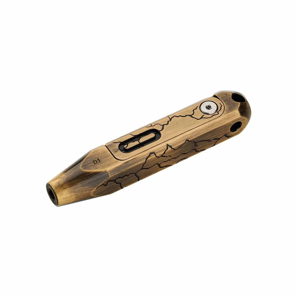 OKNIFE Otacle D1 Pęknięty mosiężny mały wkrętak kieszonkowy EDC, 8 w 1, mini precyzyjny zestaw wkrętaków, stal S2, bity magnetyczne do pracy lub codziennego użytku