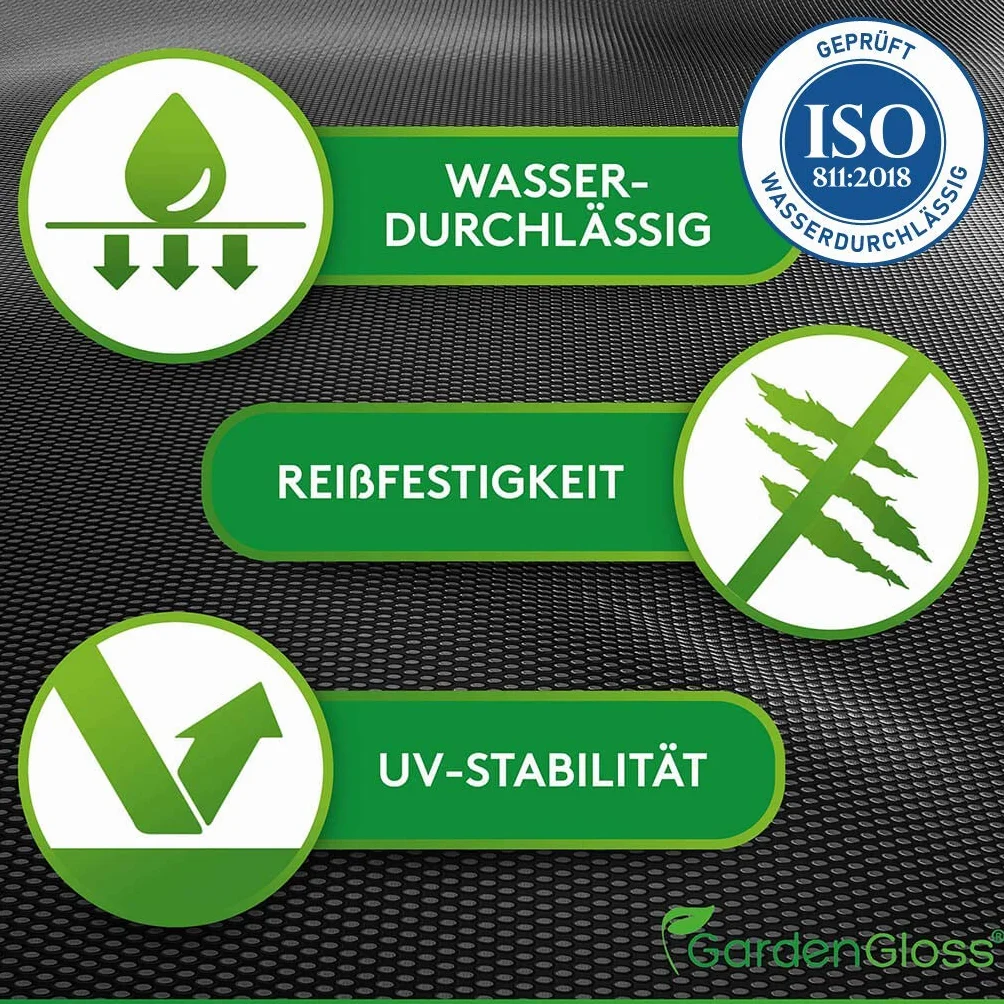 GardenGloss Agrowłóknina Przeciw Chwastom 150g/m2 30m2 15m x 2m Wodoprzepuszczalna