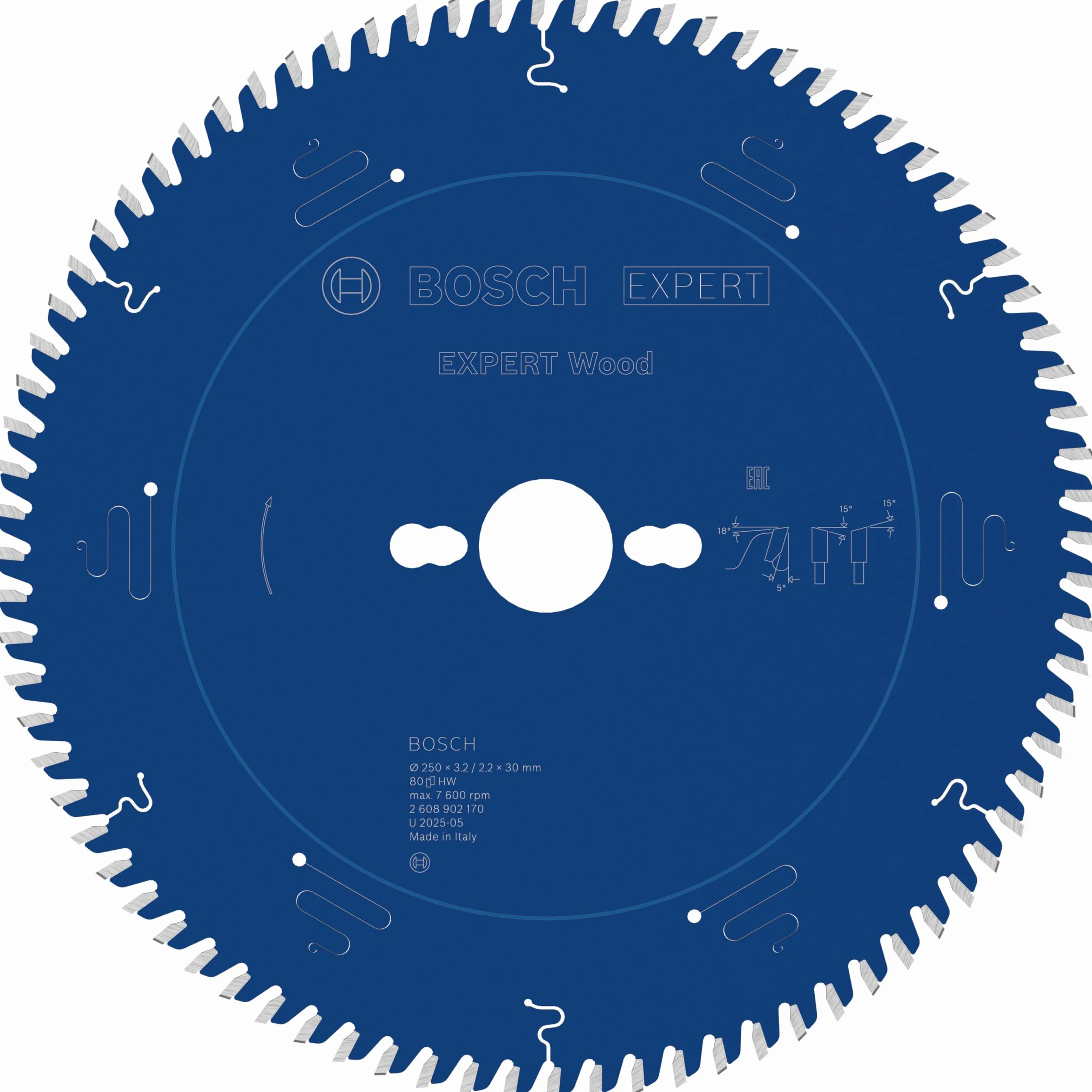 Bosch 1x Tarcza pilarska EXPERT Wood (do Miękkie drewno, Ø mm, Professional Akcesoria Przewodowa stołowa pilarka tarczowa)