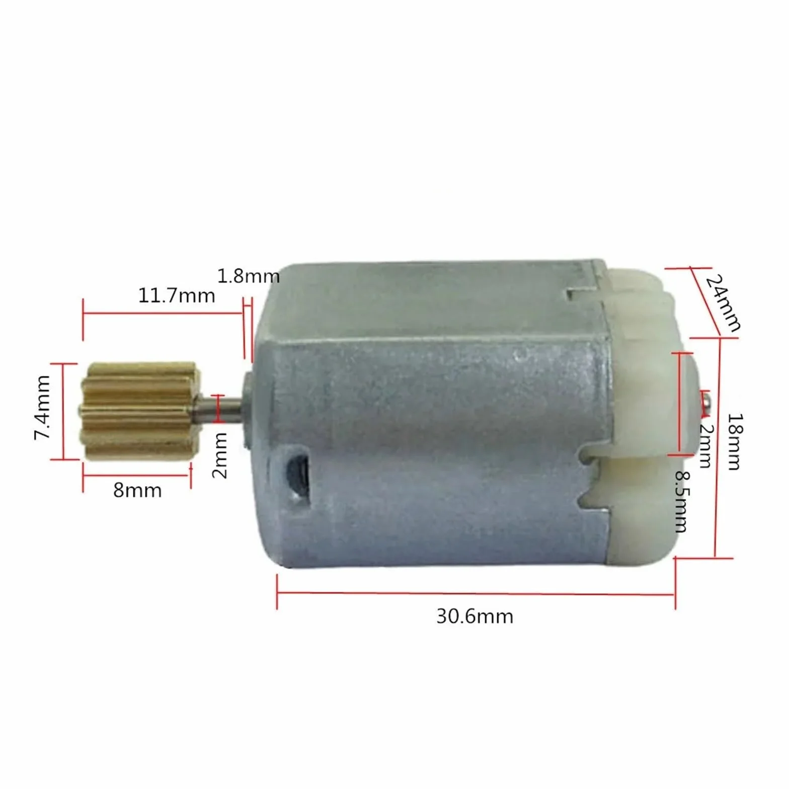 FC-280PC 22125 Szczotkowy silnik elektryczny Silnik zamka drzwi samochodu z przekładnią 0,7 9T