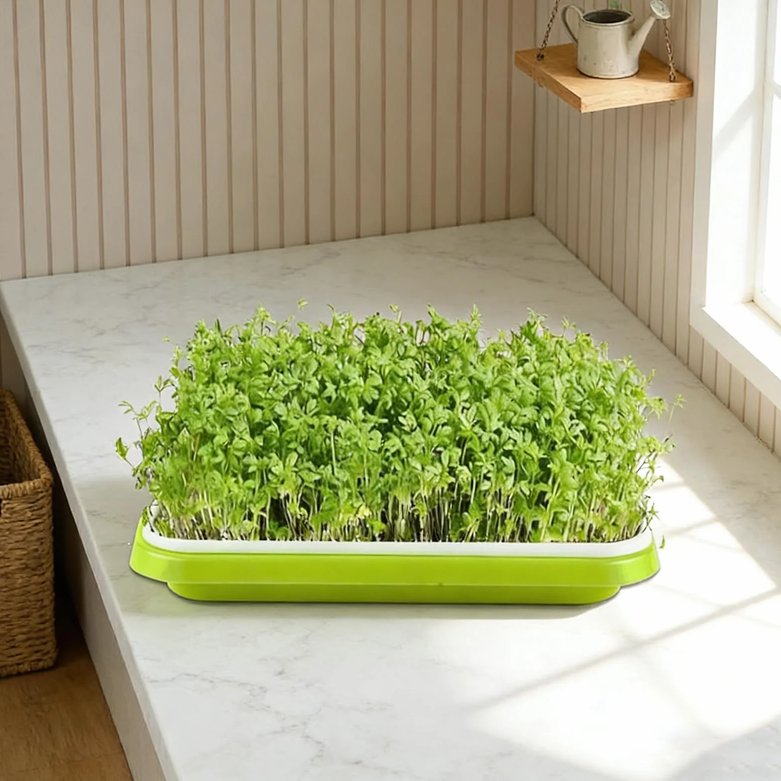 Zestaw misek do uprawy mikrogreens 22 cm, rzeżucha, kiełki