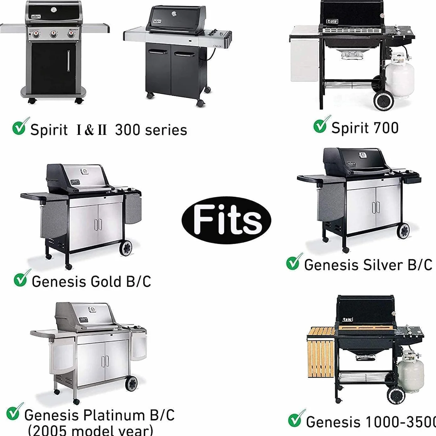 Ruszt żeliwny do grilla Weber Spirit II 310, Spirit 300/310/700, E/S-310, E/S-320, E/S-330, Genesis 1000-5000 44,5cm