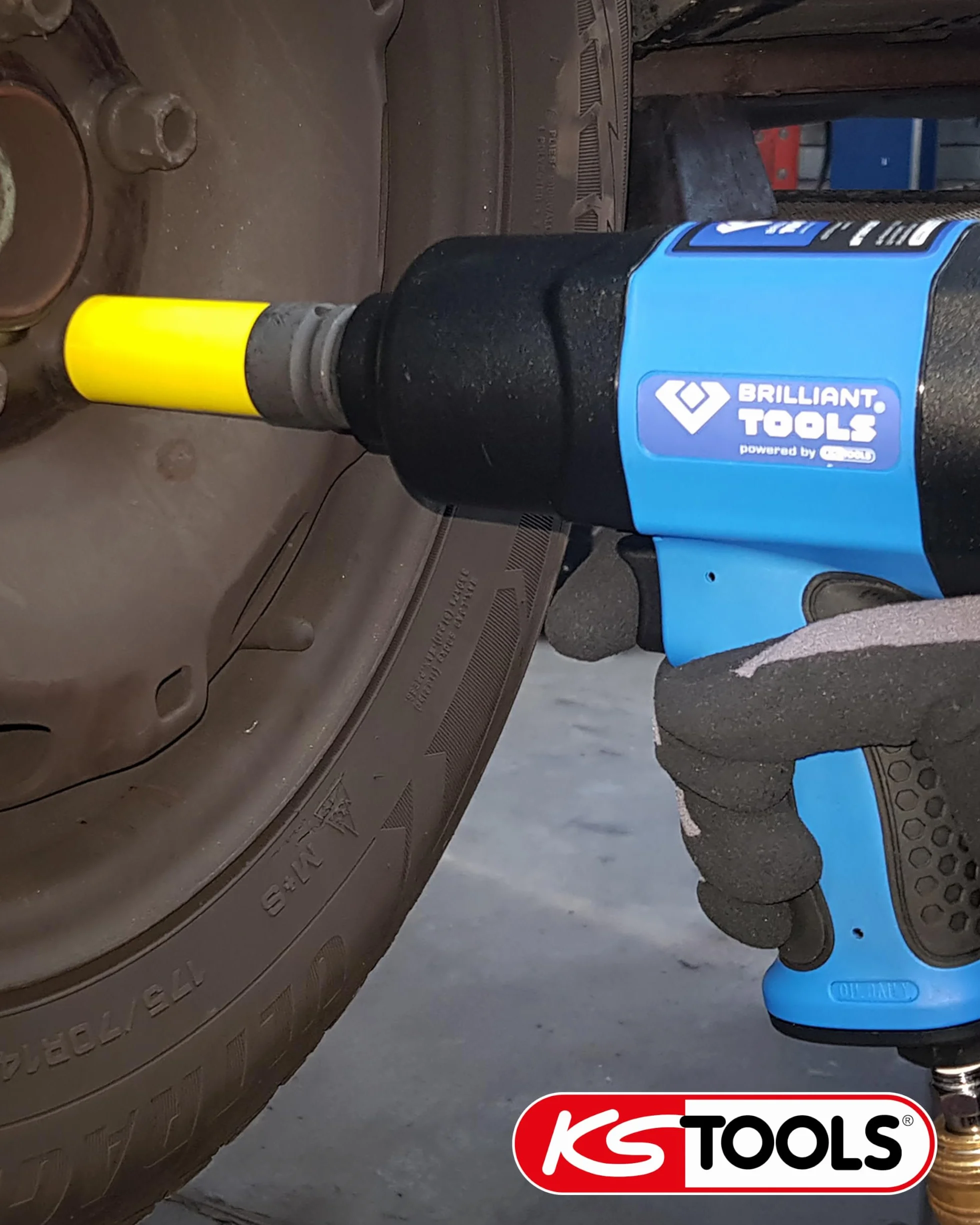BRILLIANT TOOLS BT160100 1/2" Pneumatyczny klucz udarowy, 1.450 Nm [Powered by KS TOOLS]