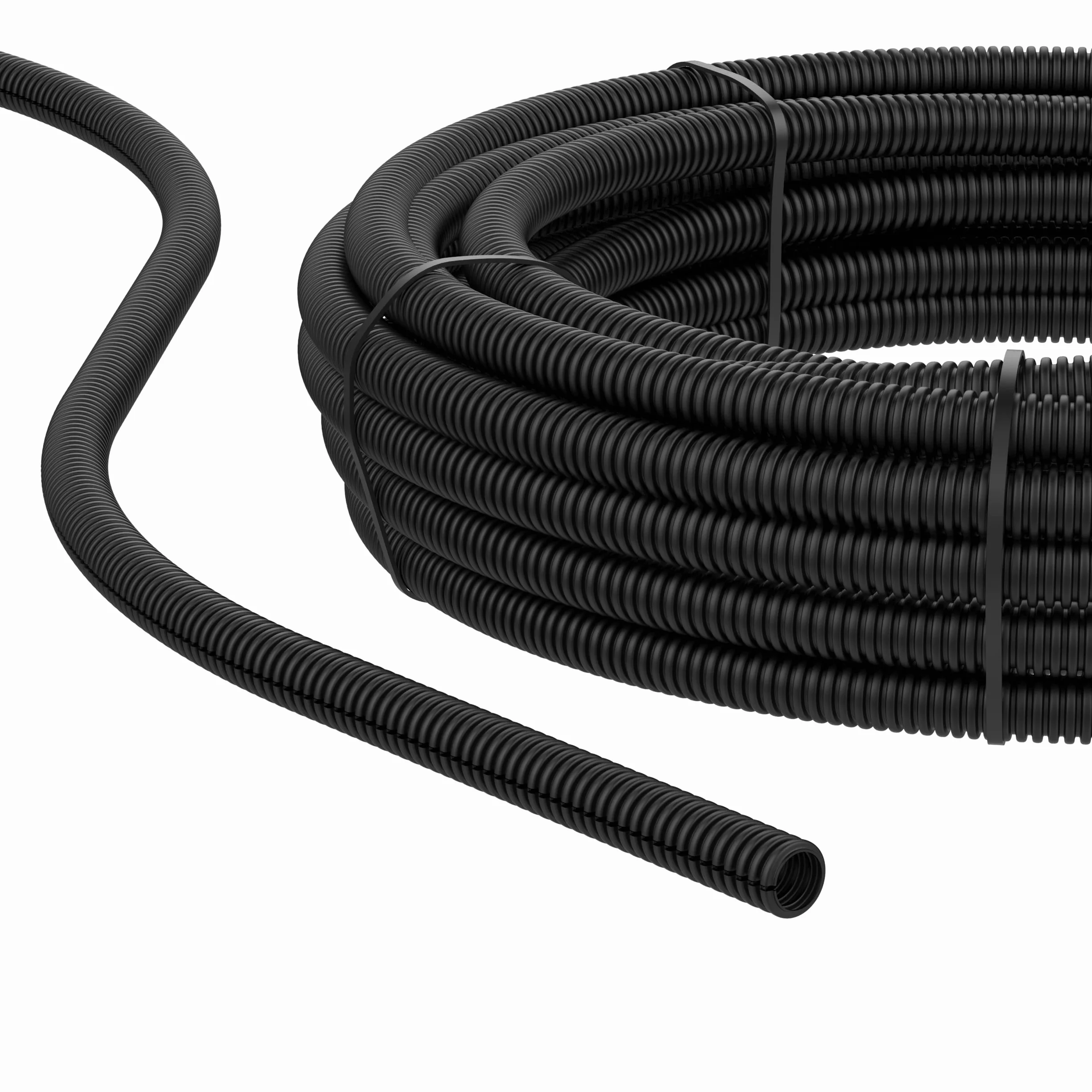AUPROTEC peszel 2, 5, 10, 25 lub 50 m, z ochroną kabla przed kunami, rura karbowana, Ø 22 mm innen, 2m Meter