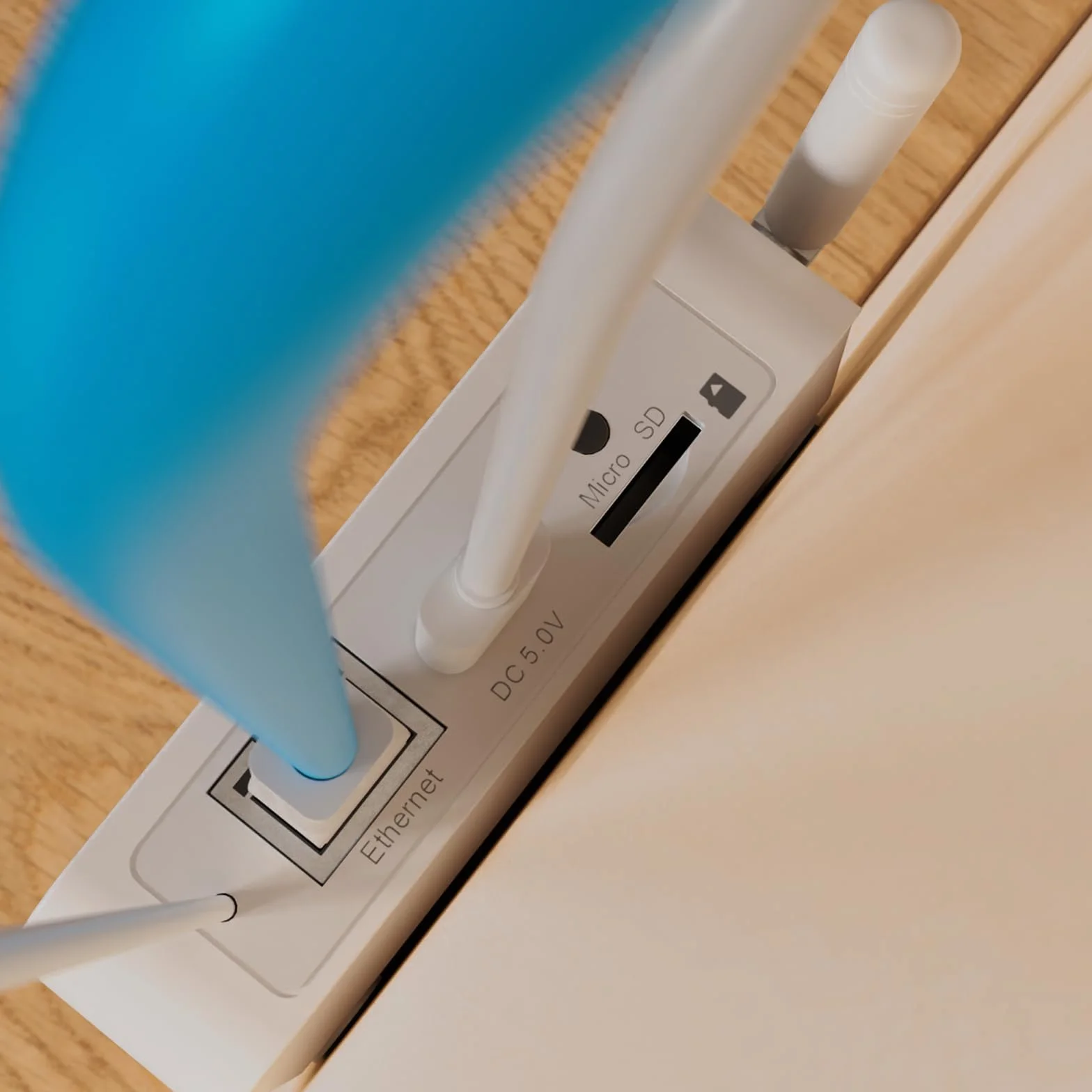 Ecowitt Bramka WIFI/Kablówka GW3000 dla stacji pogodowych z zewnętrznym czujnikiem, wbudowanym czujnikiem wewnętrznym 3w1: barometr/termometr/higrometr, domowy asystent pogodowy z łączem kart SD