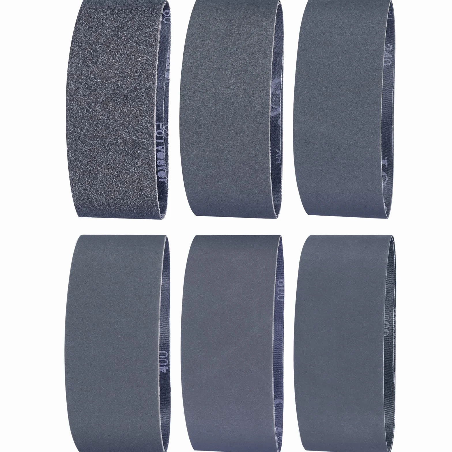 Taśma szlifierska 100 x 915 mm – 12 szt. taśm szlifierskich z węglika krzemu, 2 x 60/120/240/400/600/800, różne ziarnistości, wysokowydajne materiały ścierne z węglika krzemu do ostrzenia noży