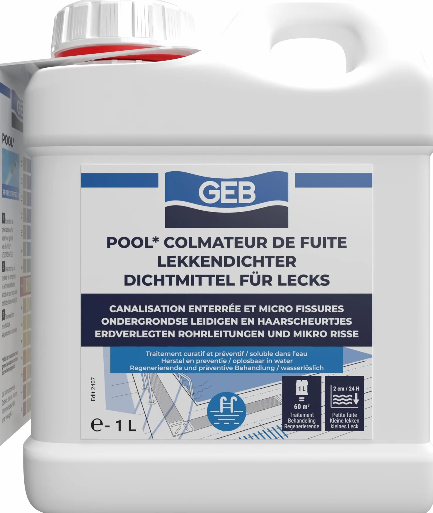 G.E.B. GEB 1-litrowy pojemnik uszczelniający