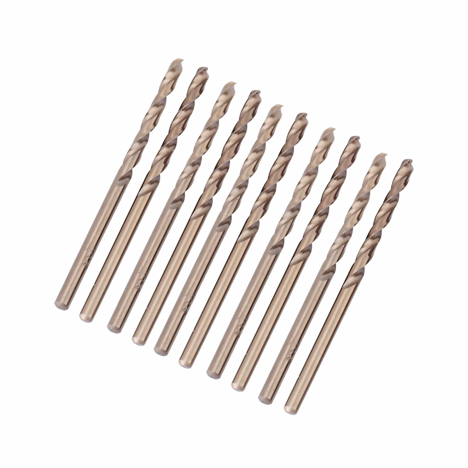 Wiertła do kobaltu 3mm, 10 szt. wierteł do metalu, M35 HSS wiertła do kobaltu HSS-CO 1-5 mm do wiercenia