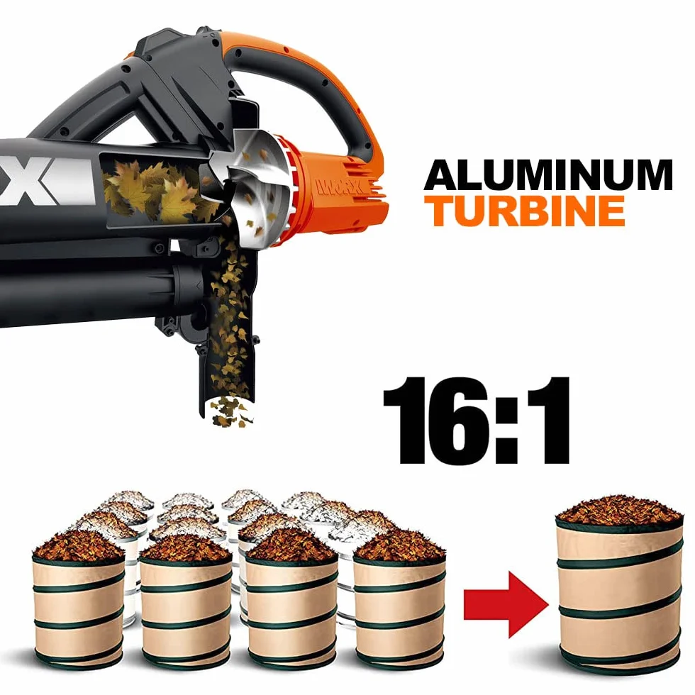 WORX WG505E Trivac Dmuchawa do Liści 3 w 1 3000 W 335 km/h