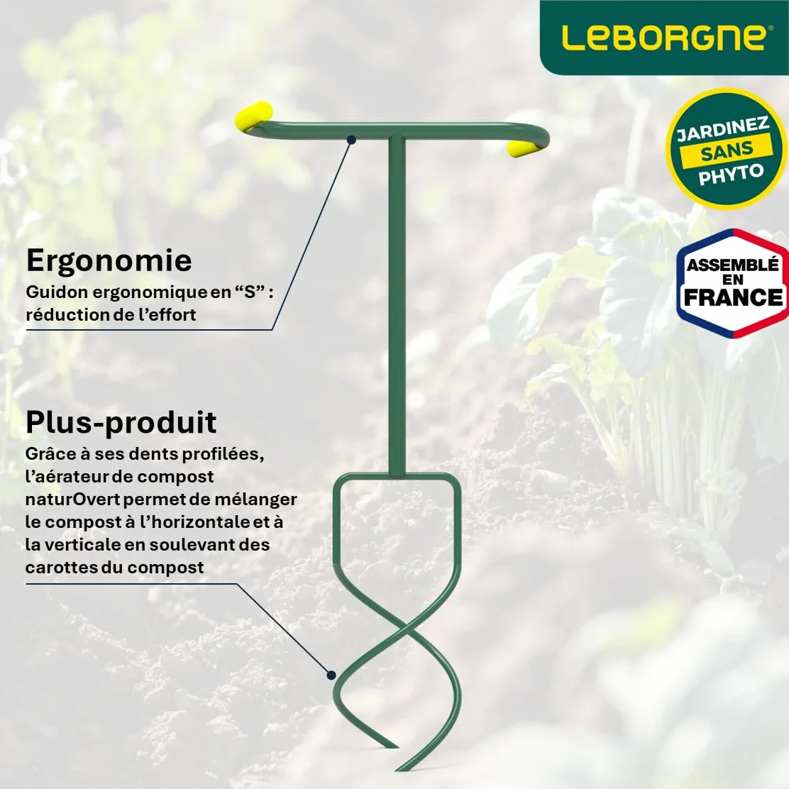 Leborgne NATUROVERT 320060 Aerompost, zielony